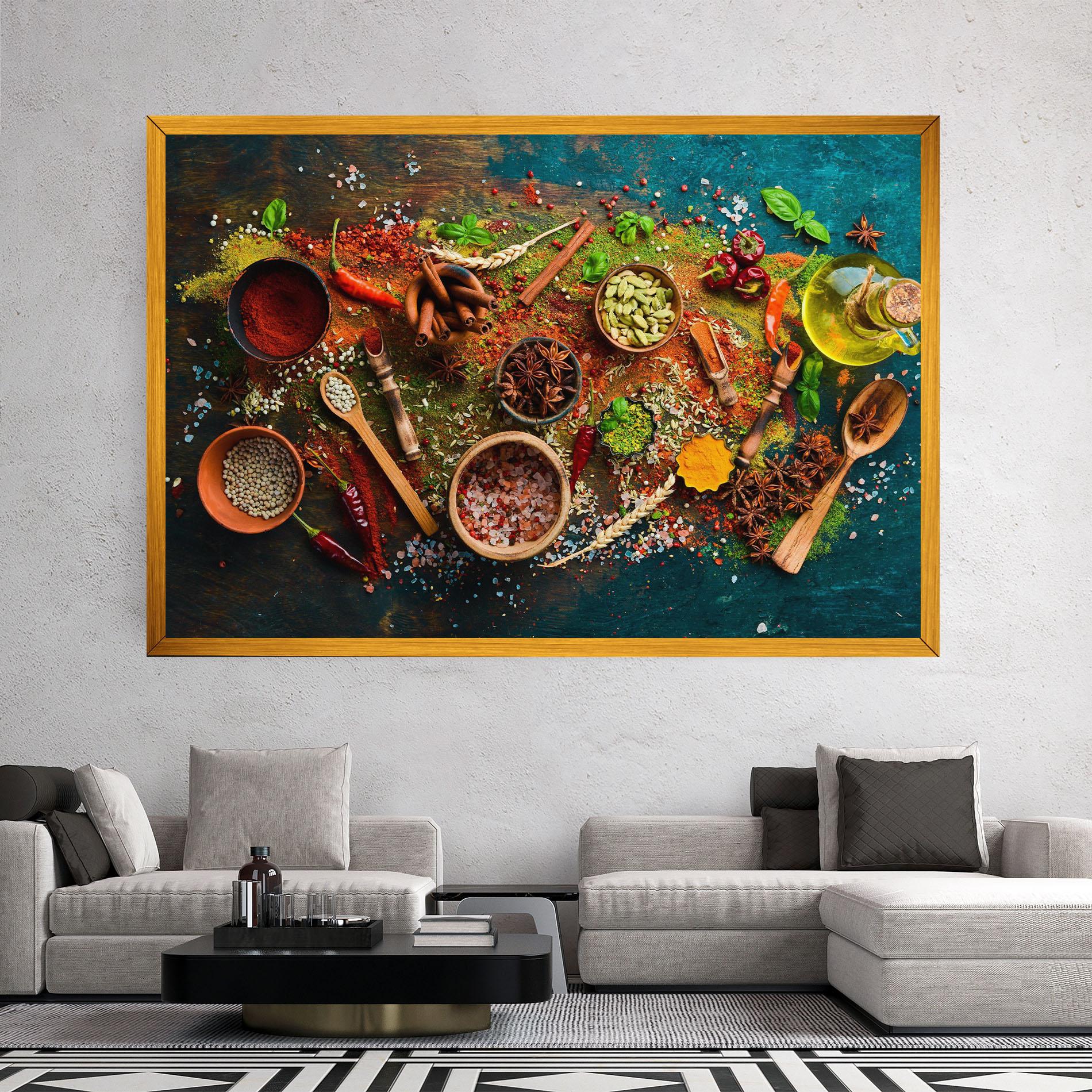 Картина на платно Seasonings Mix mockup 2