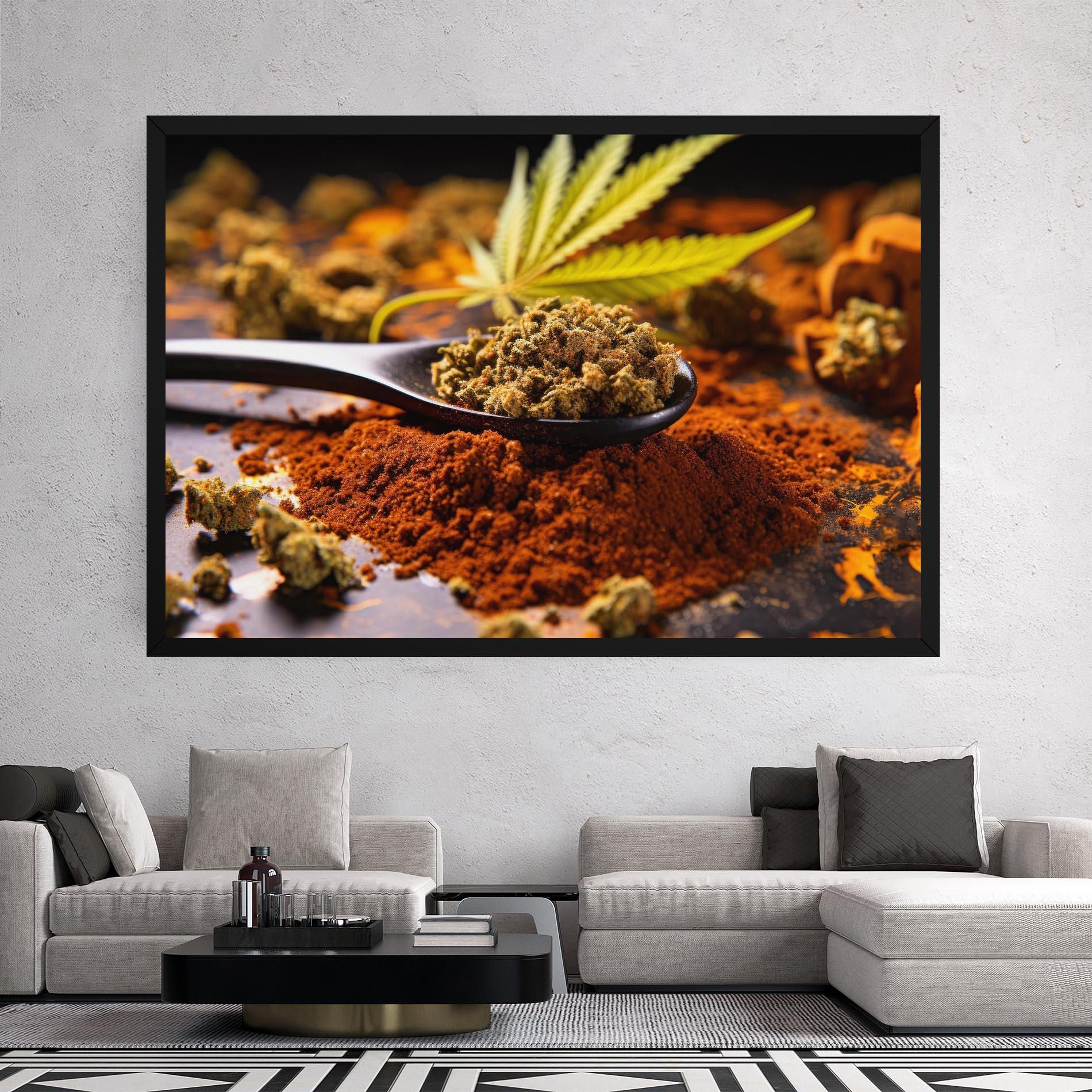 Картина на платно Cannabis Seasoning mockup 2