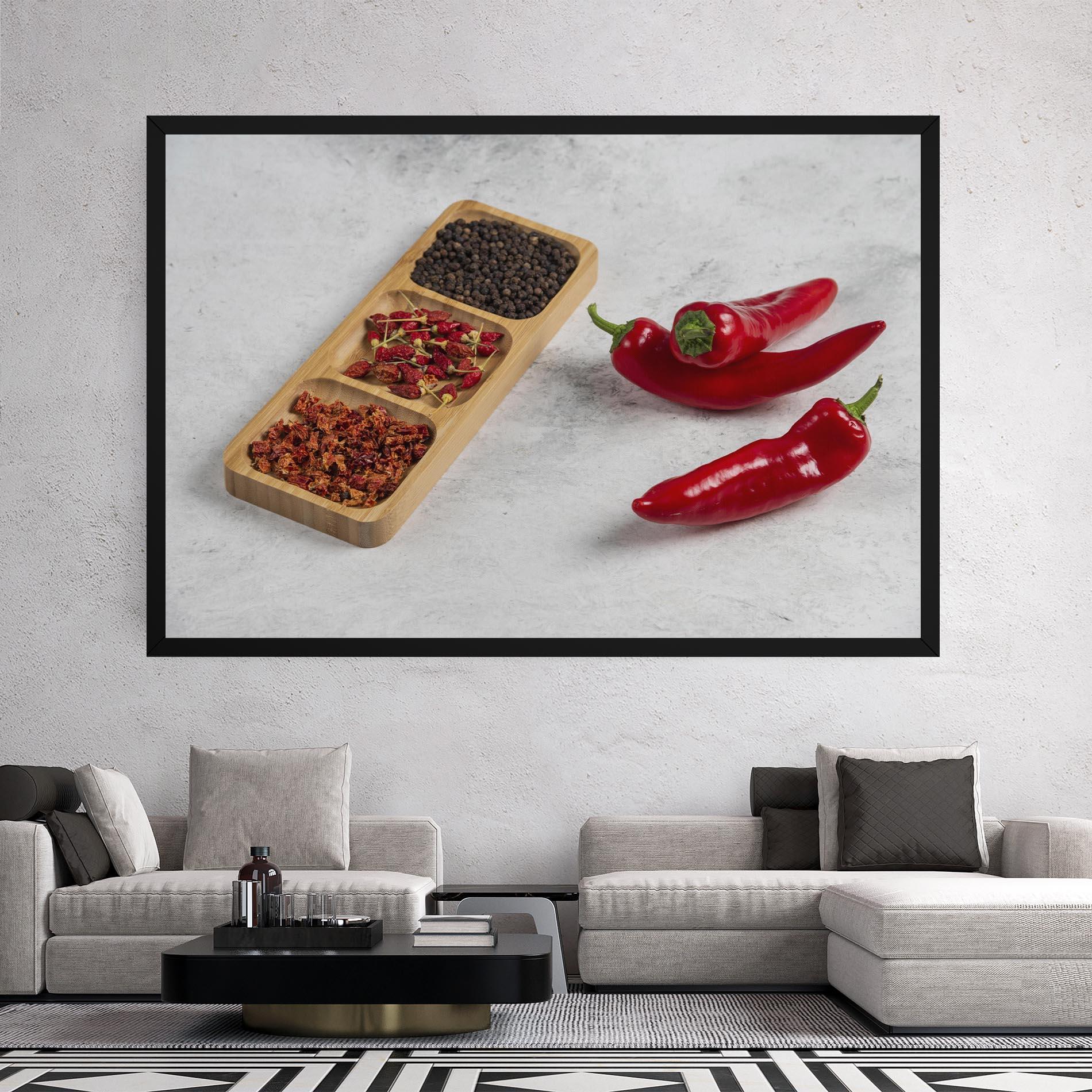 Картина на платно Hot Chili Spices mockup 2