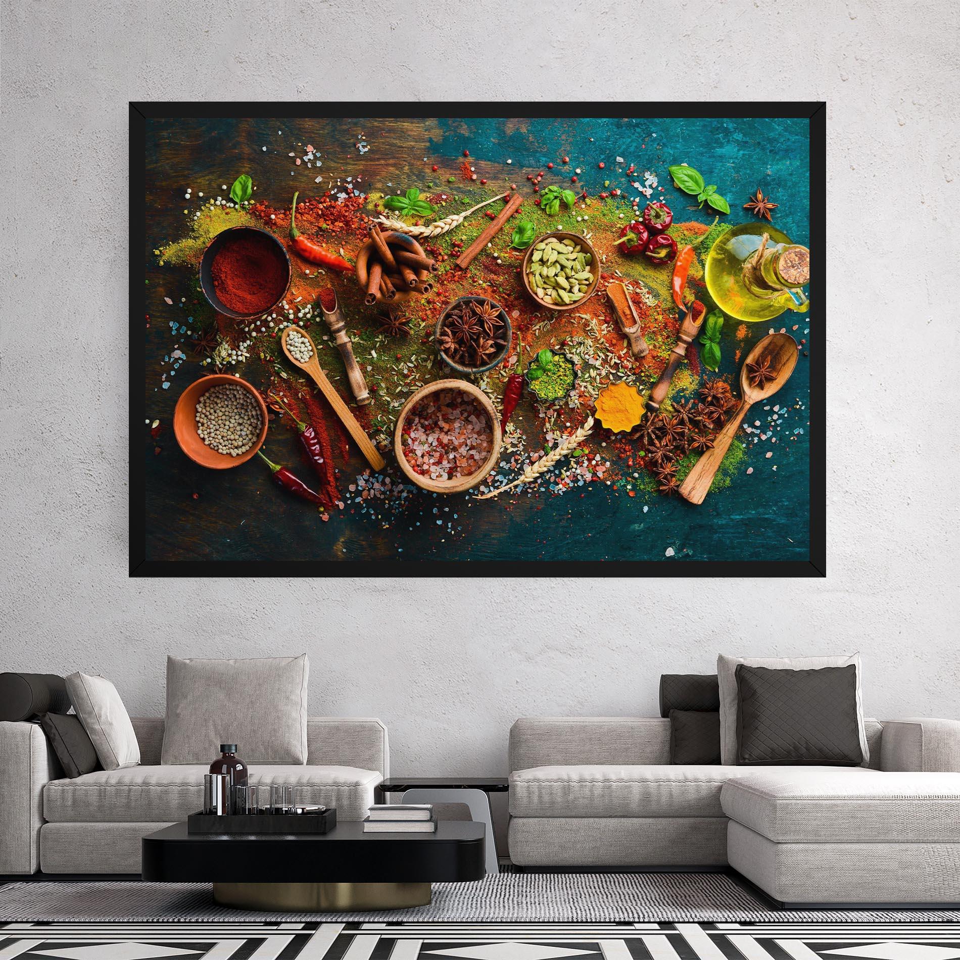 Картина на платно Seasonings Mix mockup 2