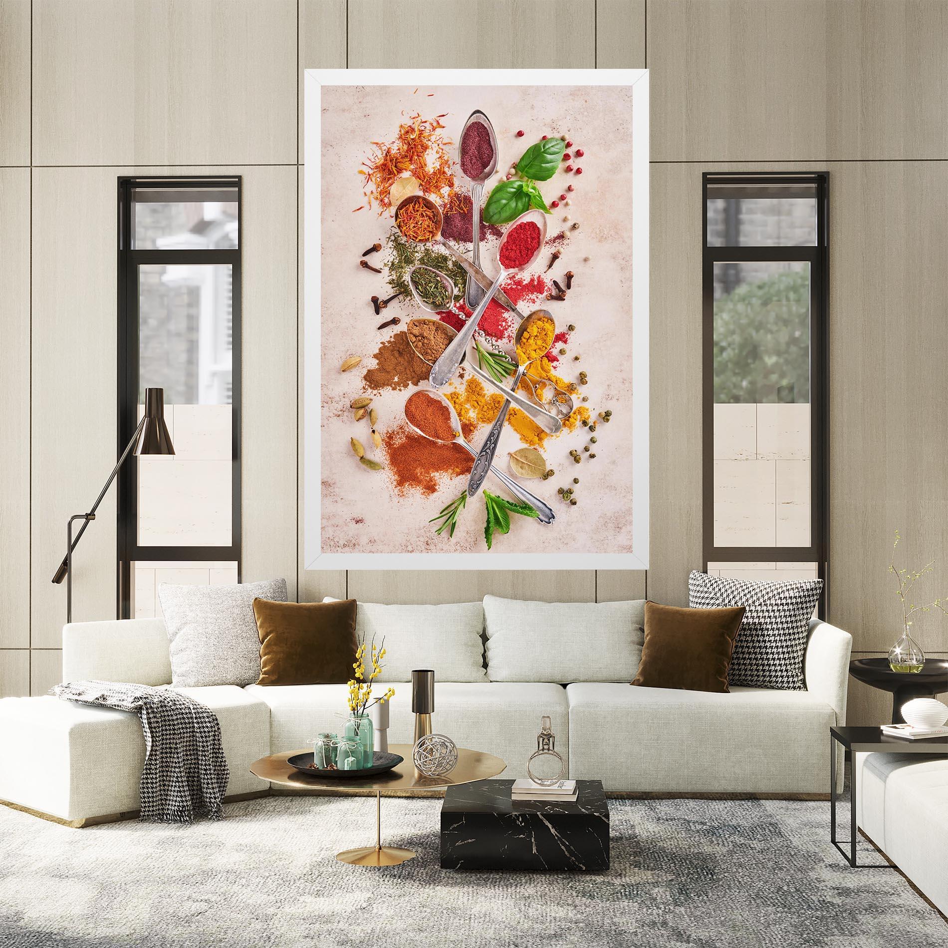 Картина на платно Colorful Spices Cooking mockup 2