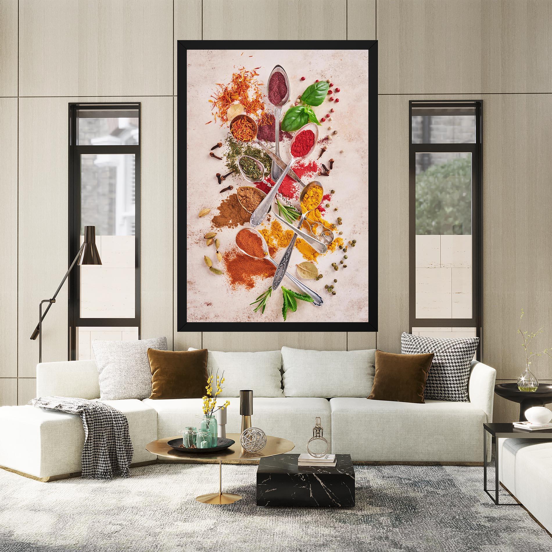 Картина на платно Colorful Spices Cooking mockup 2