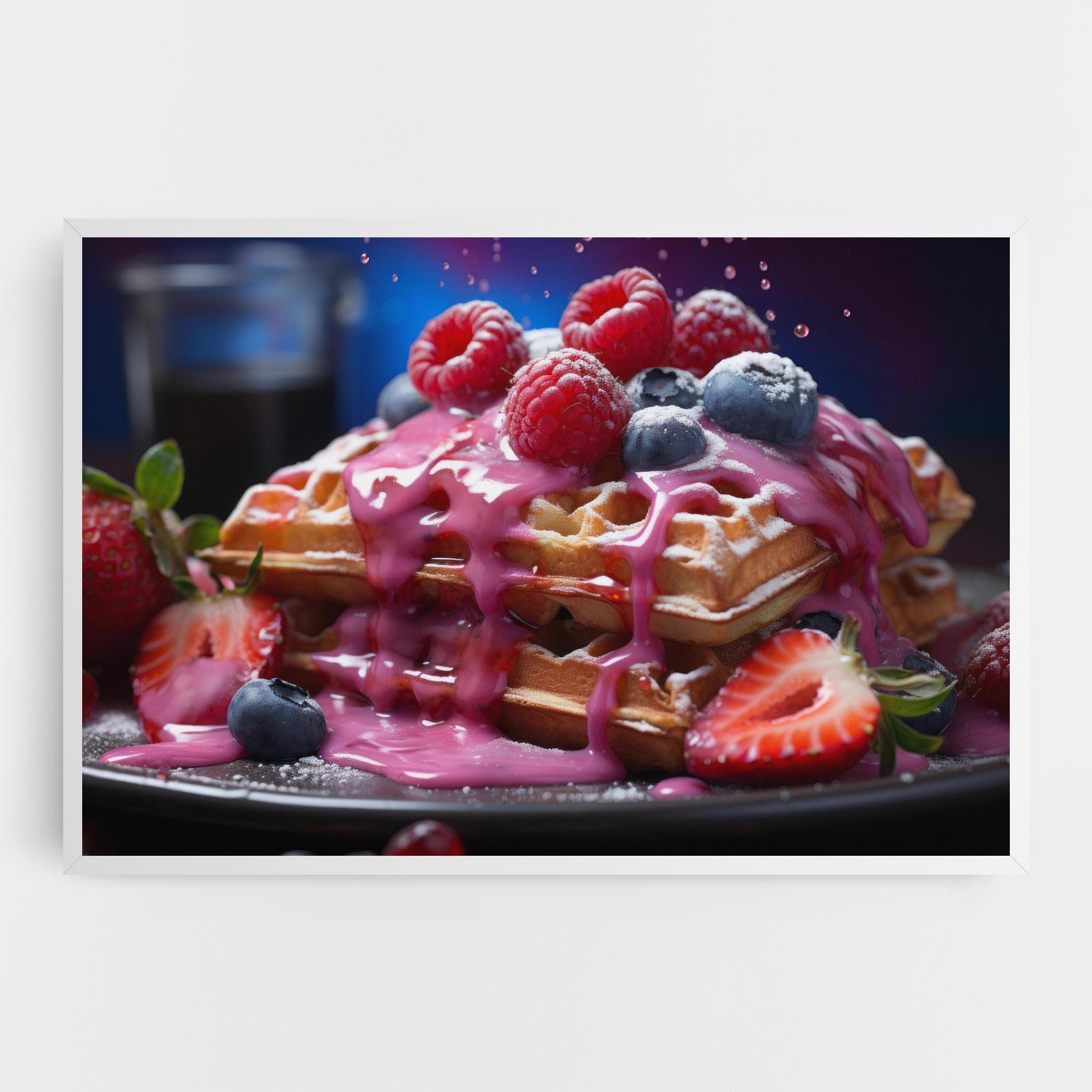 Картина на платно Berries Waffles mockup 0