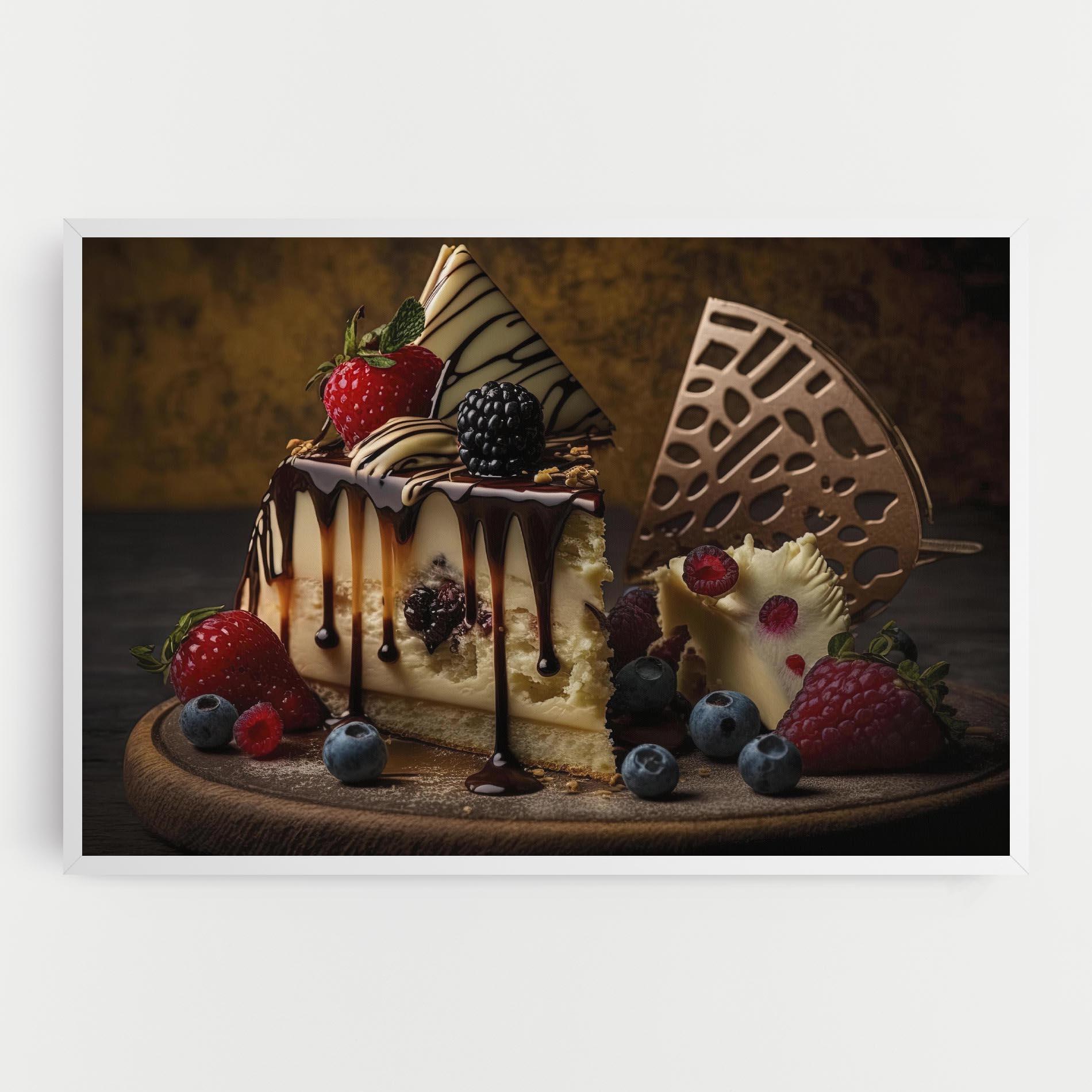 Картина на платно Cheesecake Chocolate mockup 0