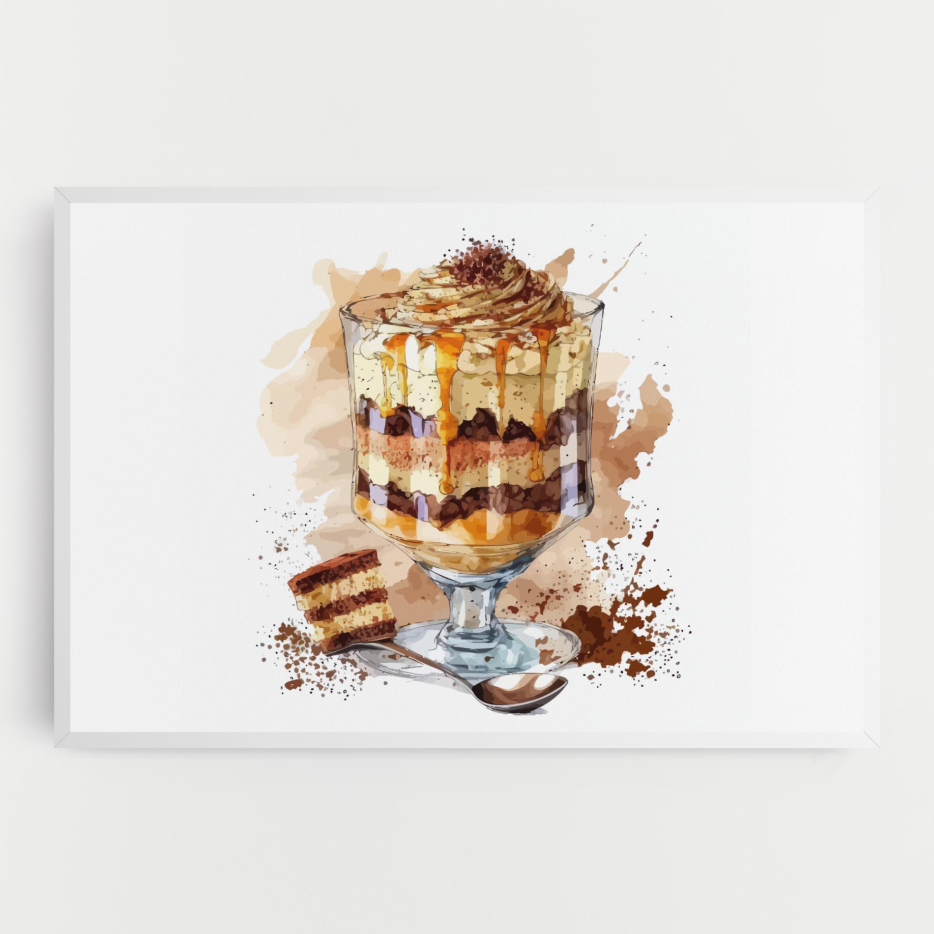 Картина на платно Cup Dessert mockup 0