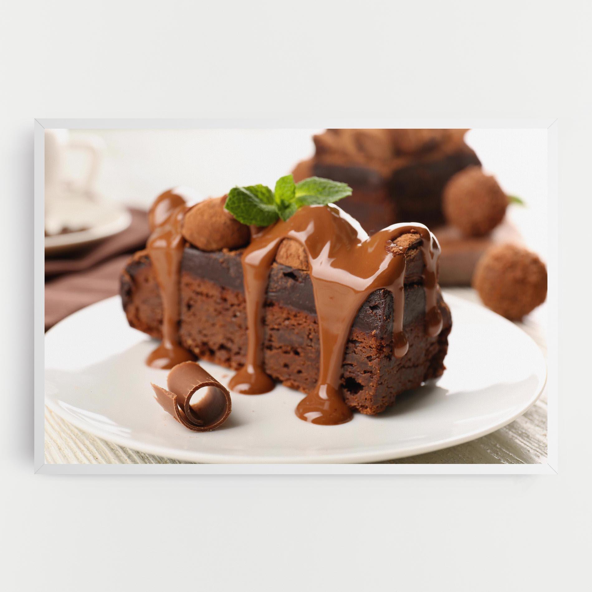 Картина на платно Mint Chocolate Cake mockup 0