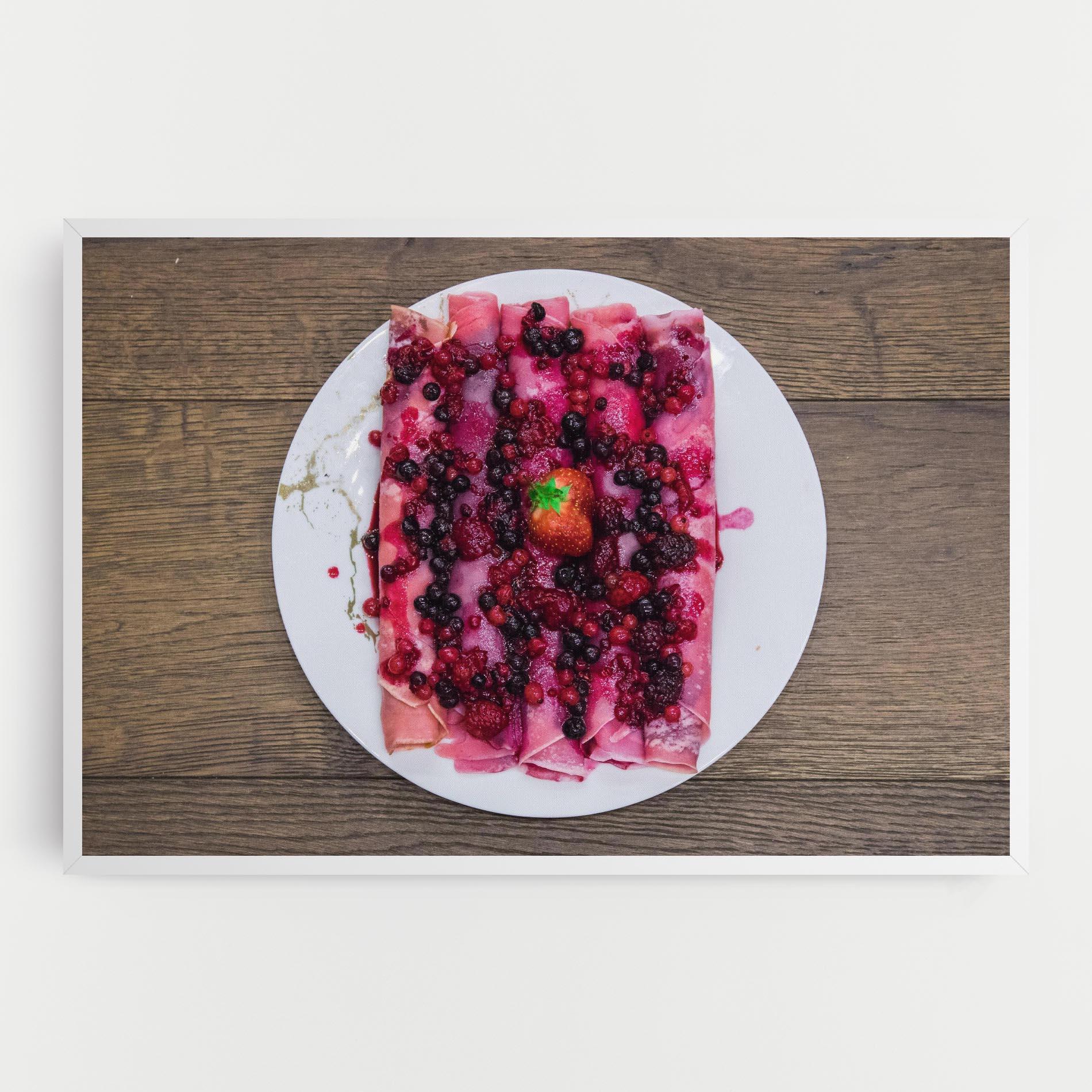 Картина на платно Strawberry Pancakes mockup 0