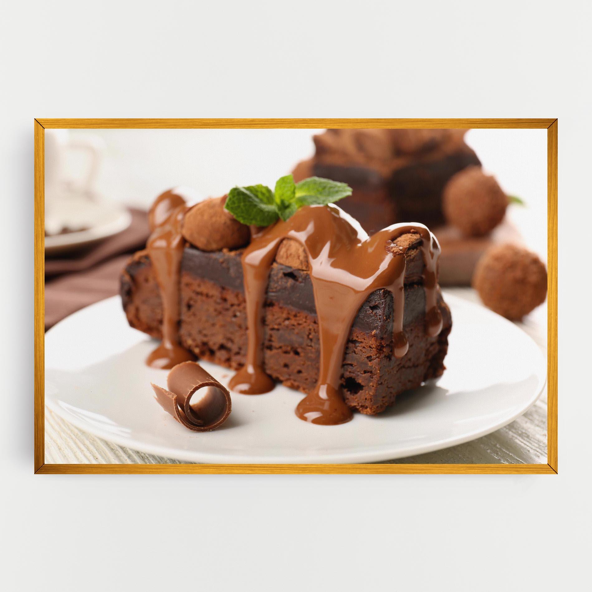 Картина на платно Mint Chocolate Cake mockup 0