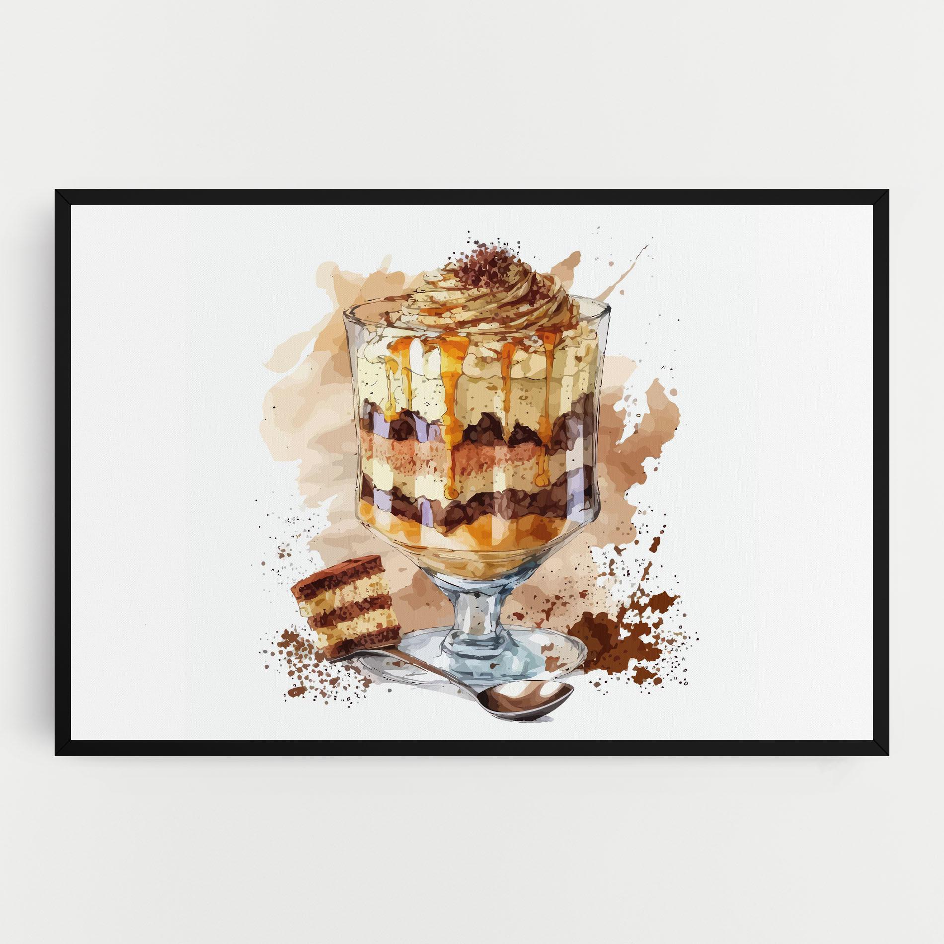 Картина на платно Cup Dessert mockup 0