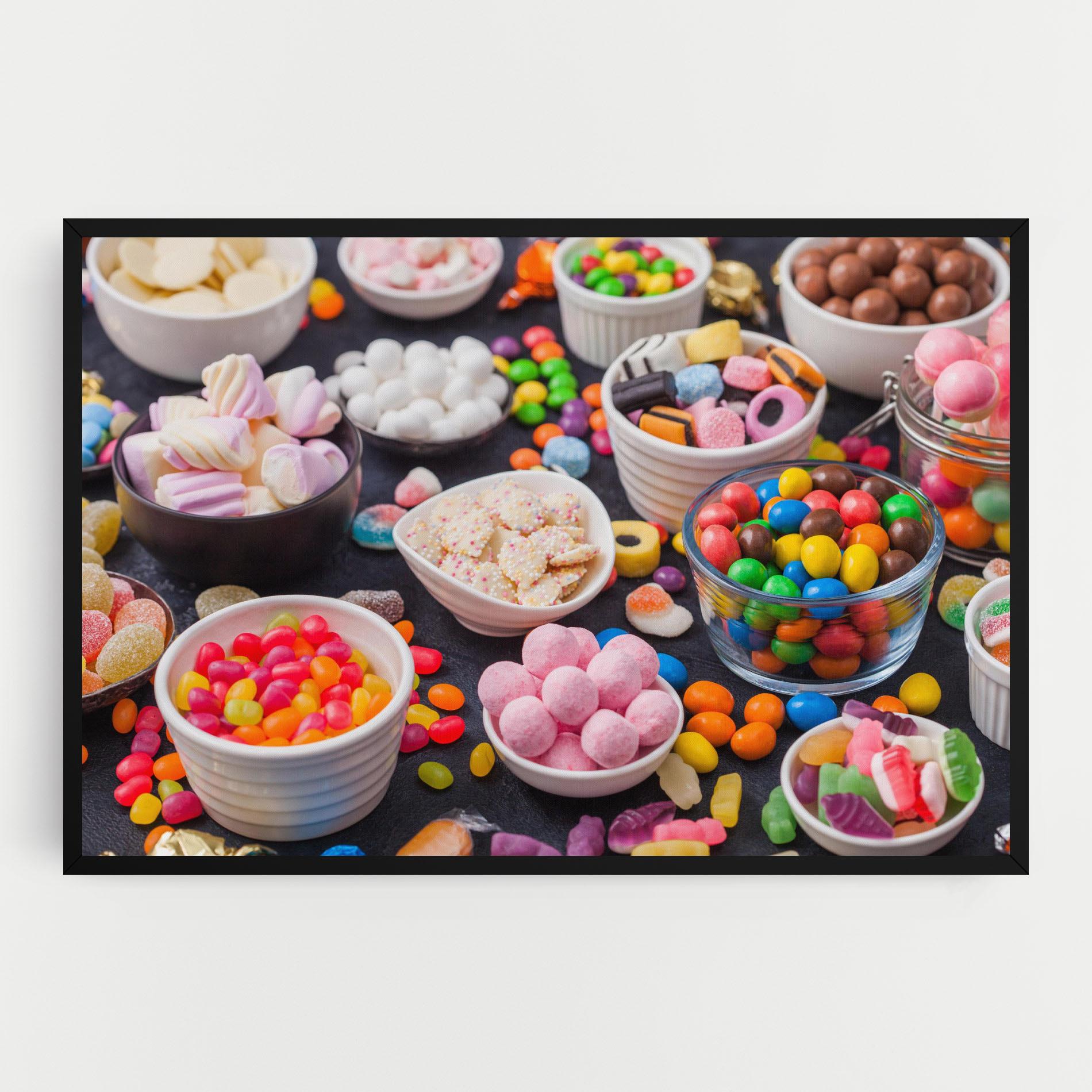 Картина на платно Lollipop Candies mockup 0