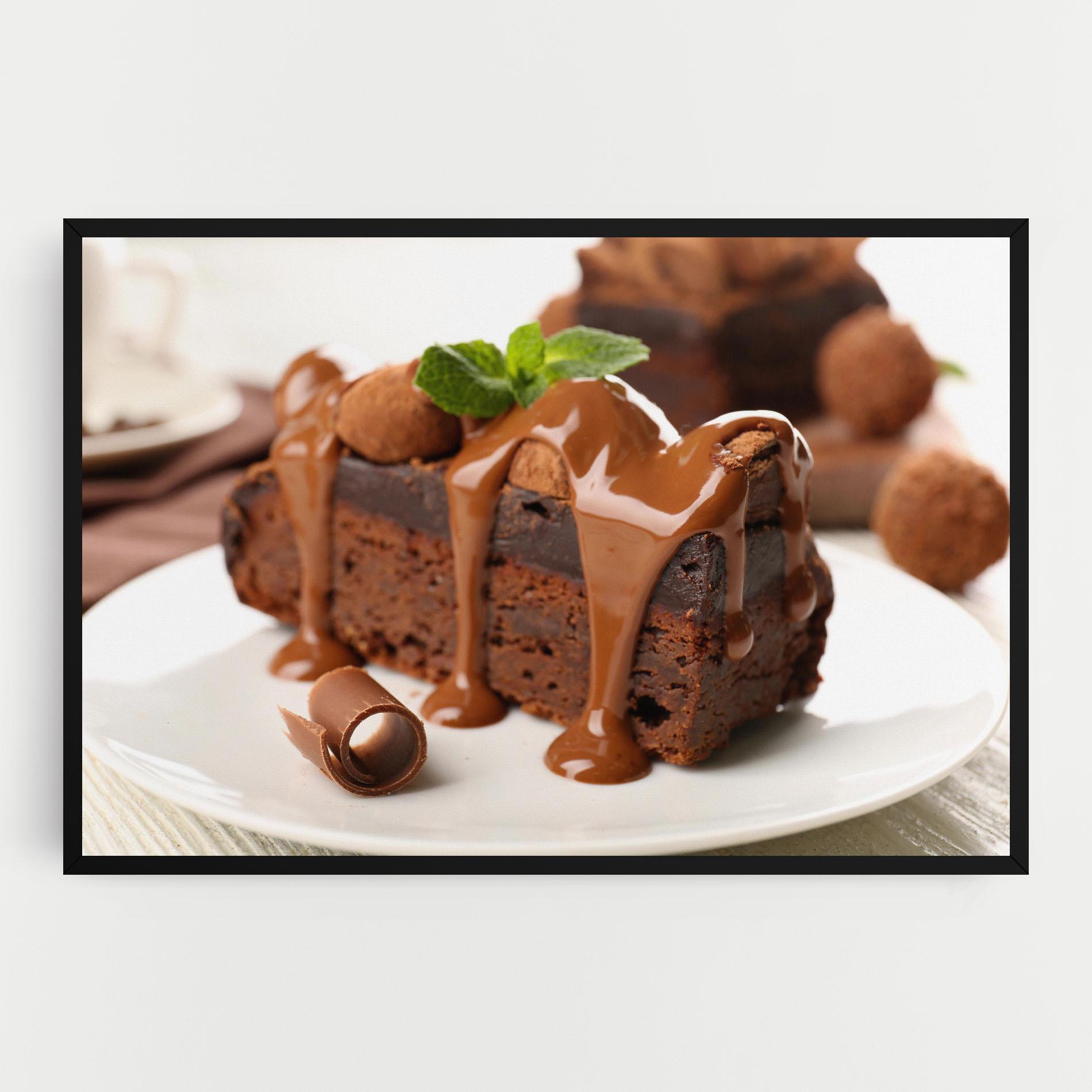 Картина на платно Mint Chocolate Cake mockup 0