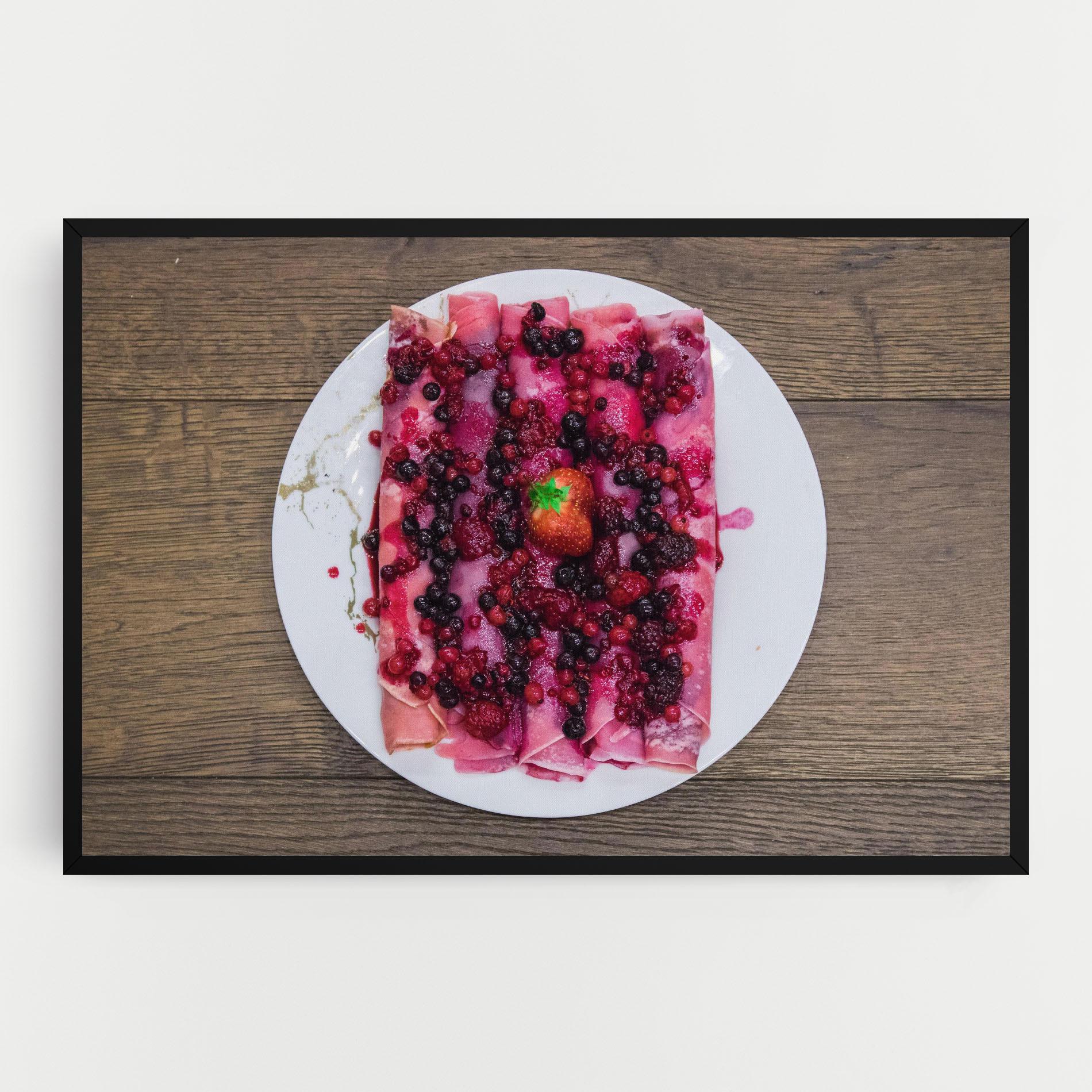 Картина на платно Strawberry Pancakes mockup 0
