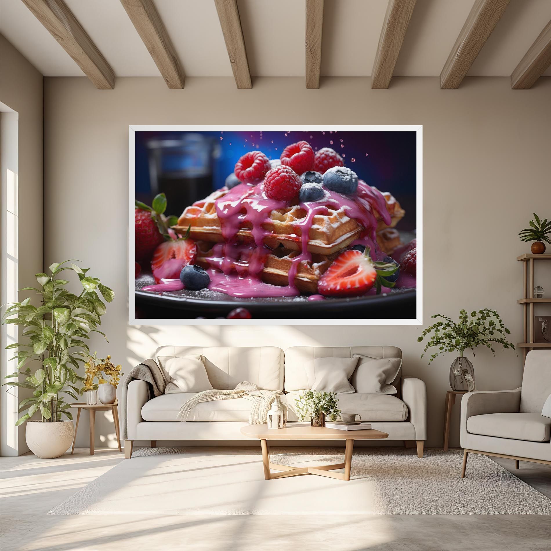 Berries Waffles mockup 6