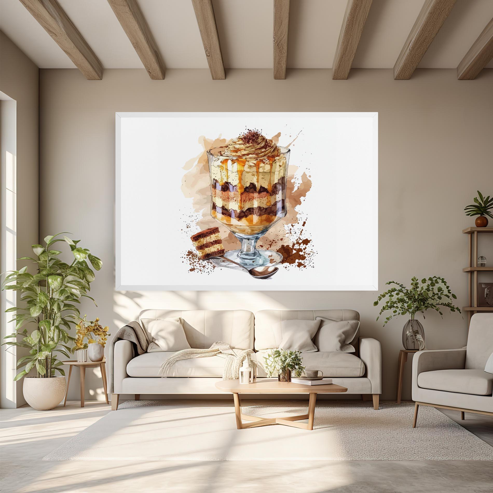 Картина на платно Cup Dessert mockup 6