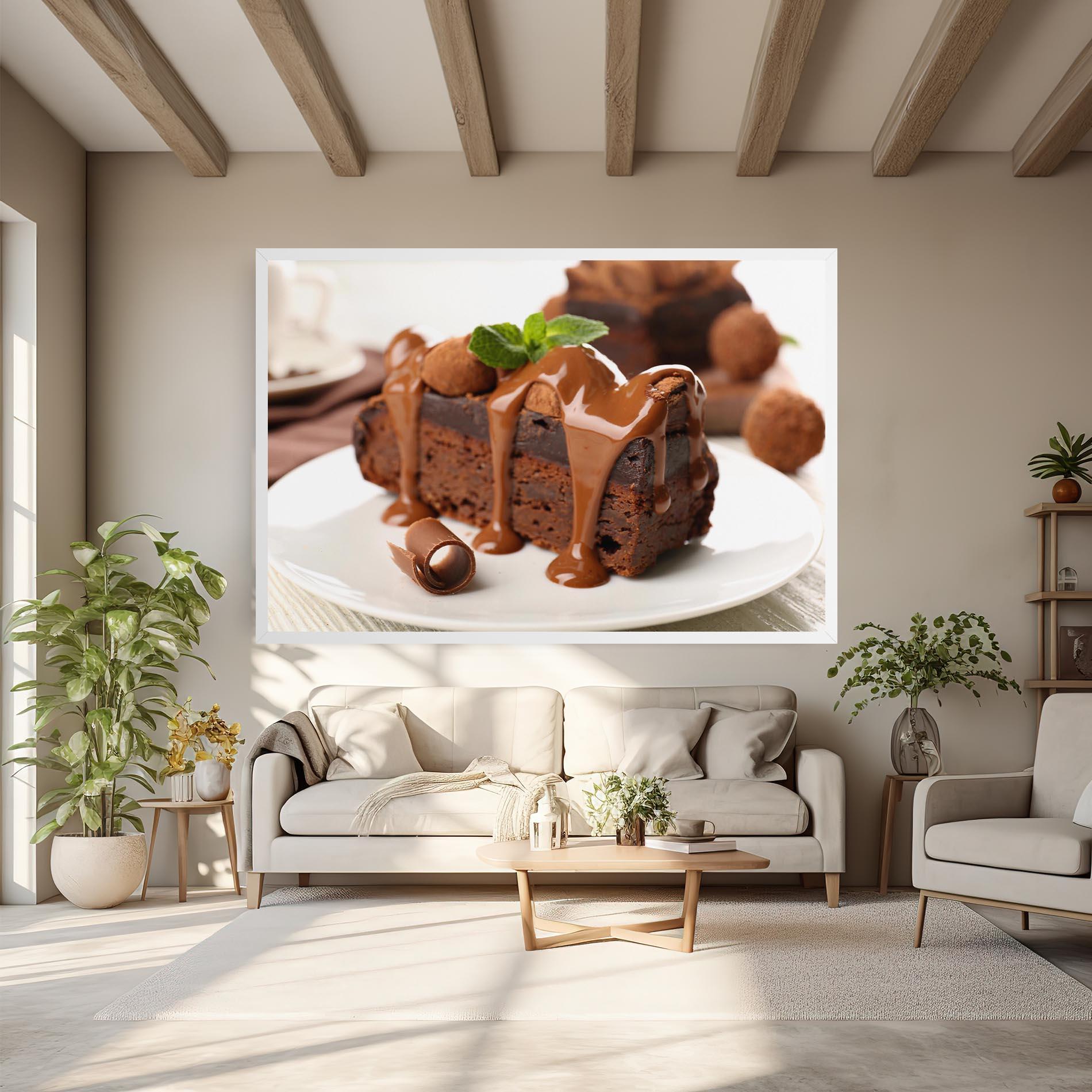 Картина на платно Mint Chocolate Cake mockup 6
