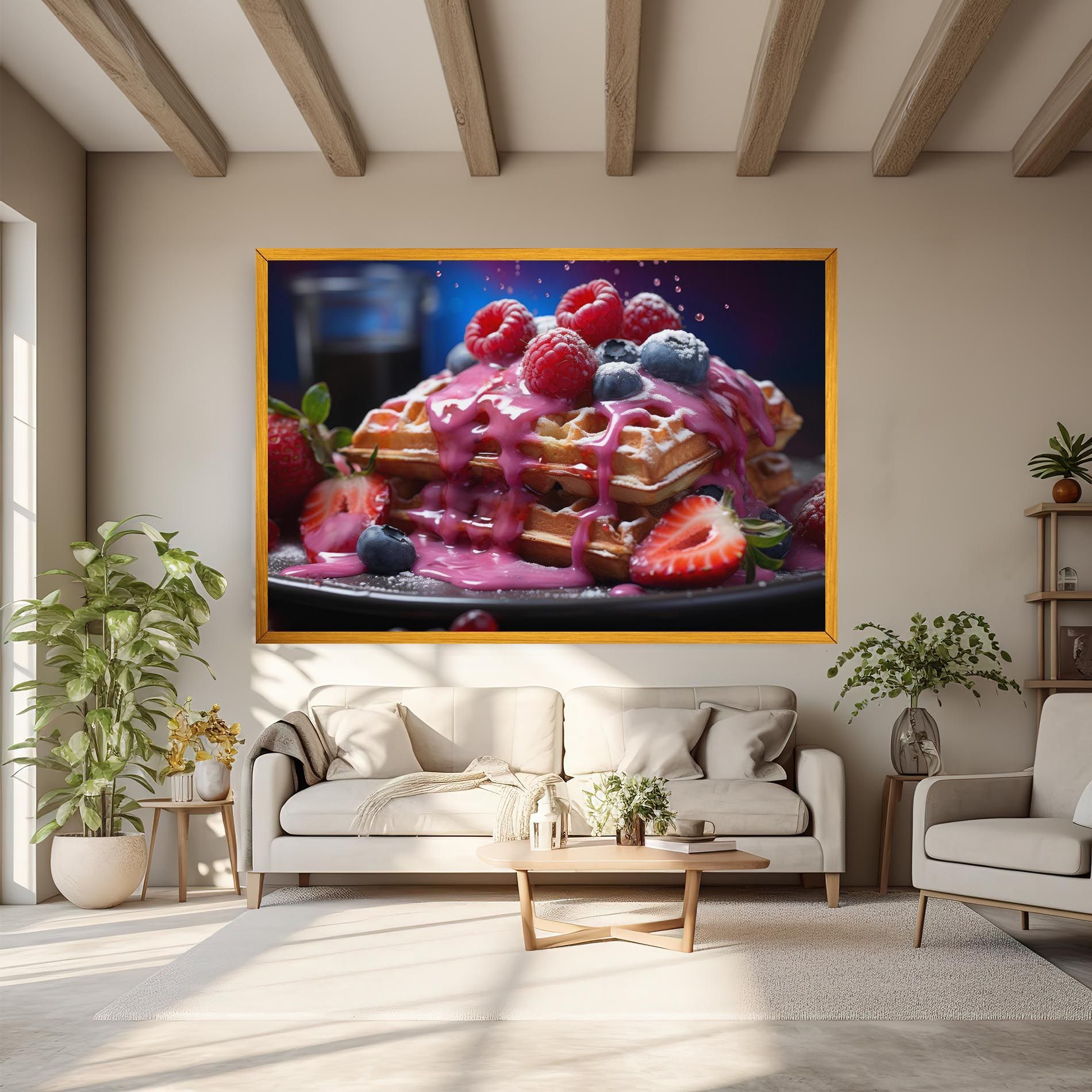 Berries Waffles mockup 6