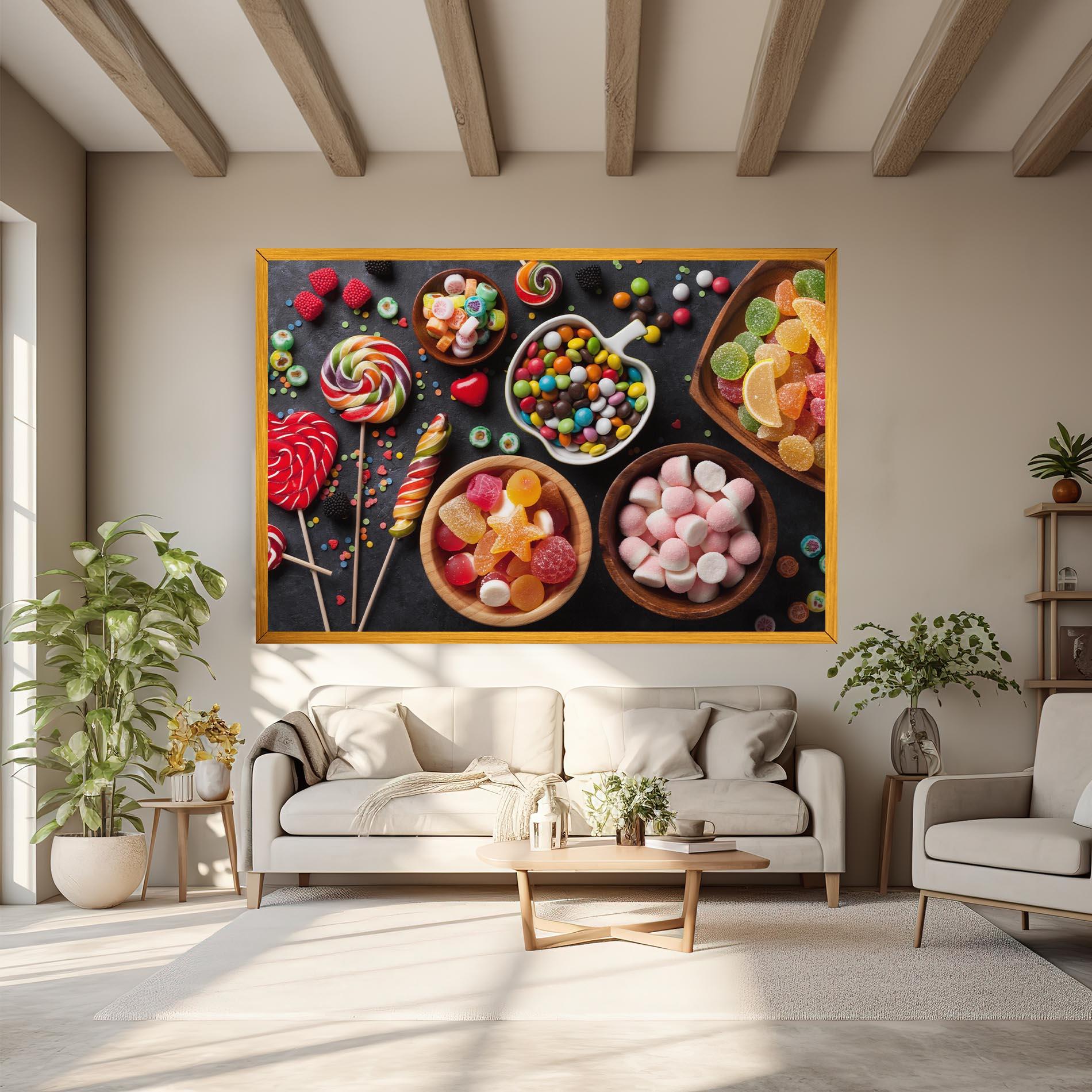 Картина на платно Colorful Candies mockup 6