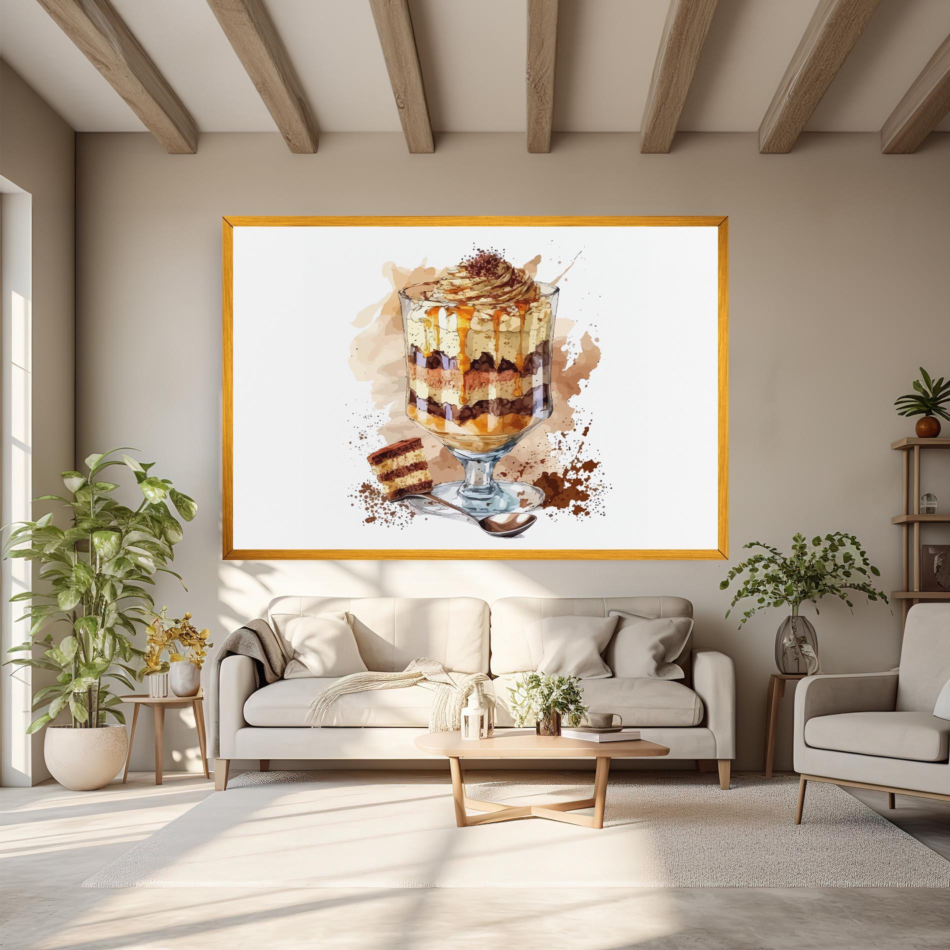 Картина на платно Cup Dessert mockup 6