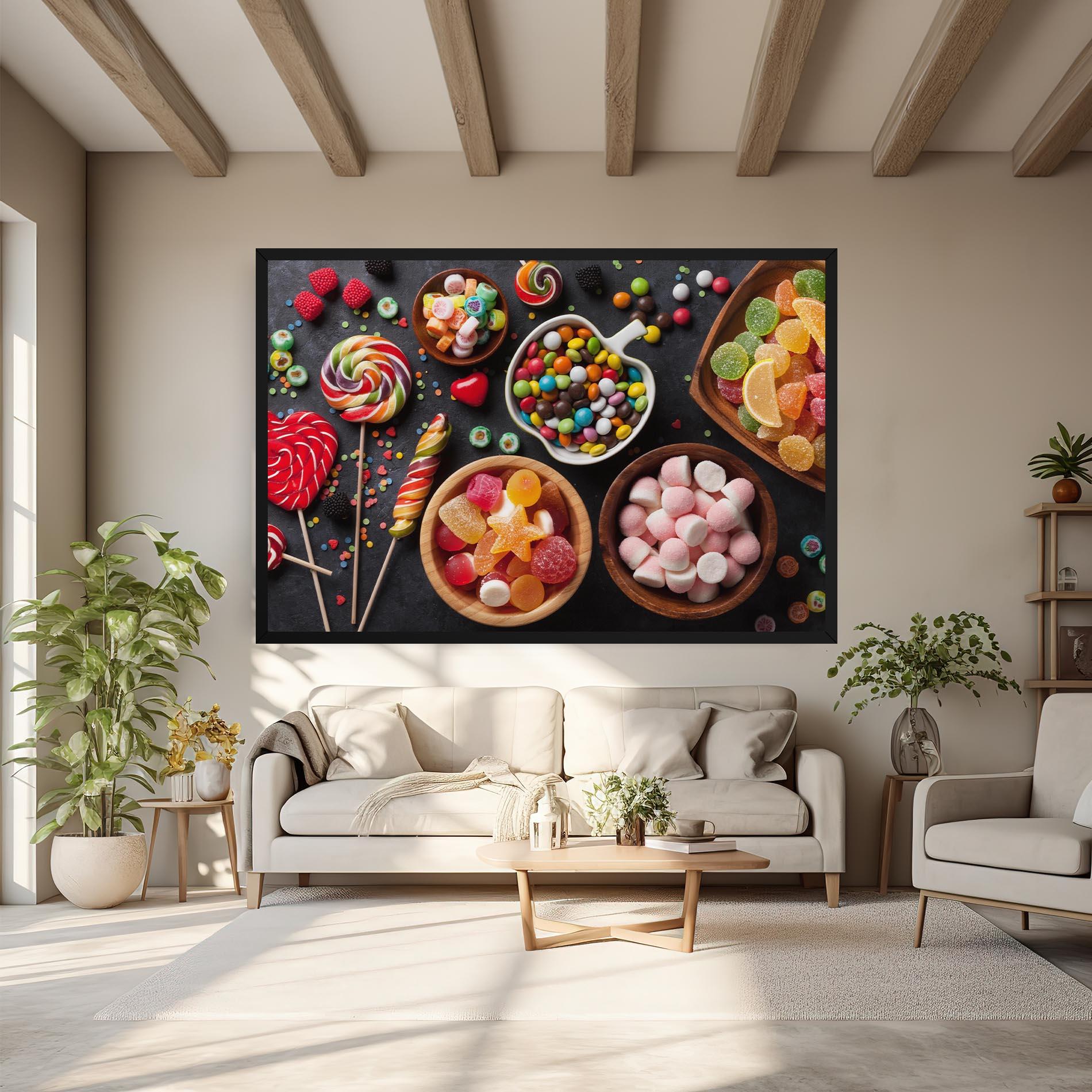 Картина на платно Colorful Candies mockup 6