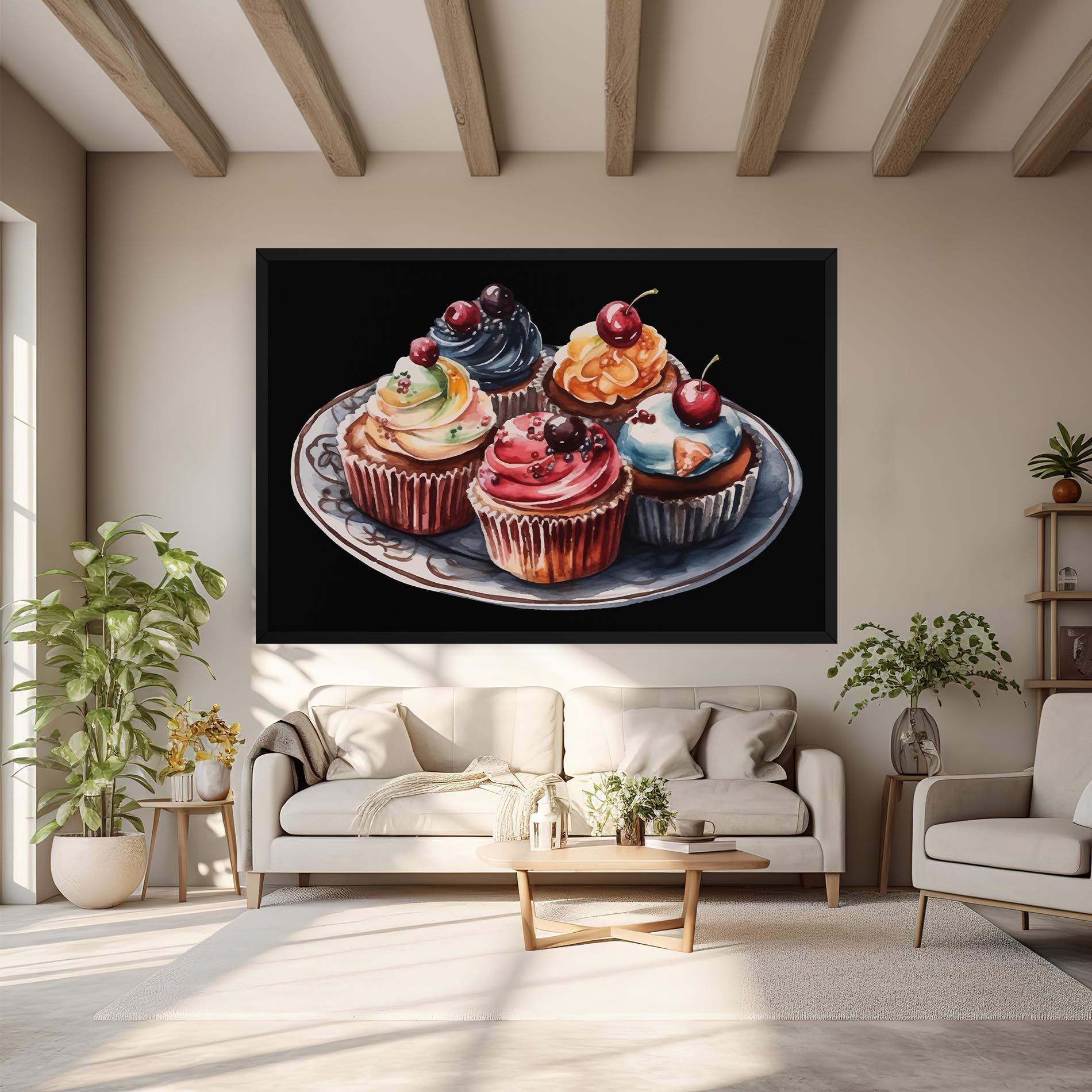 Картина на платно Colorful Muffins mockup 6