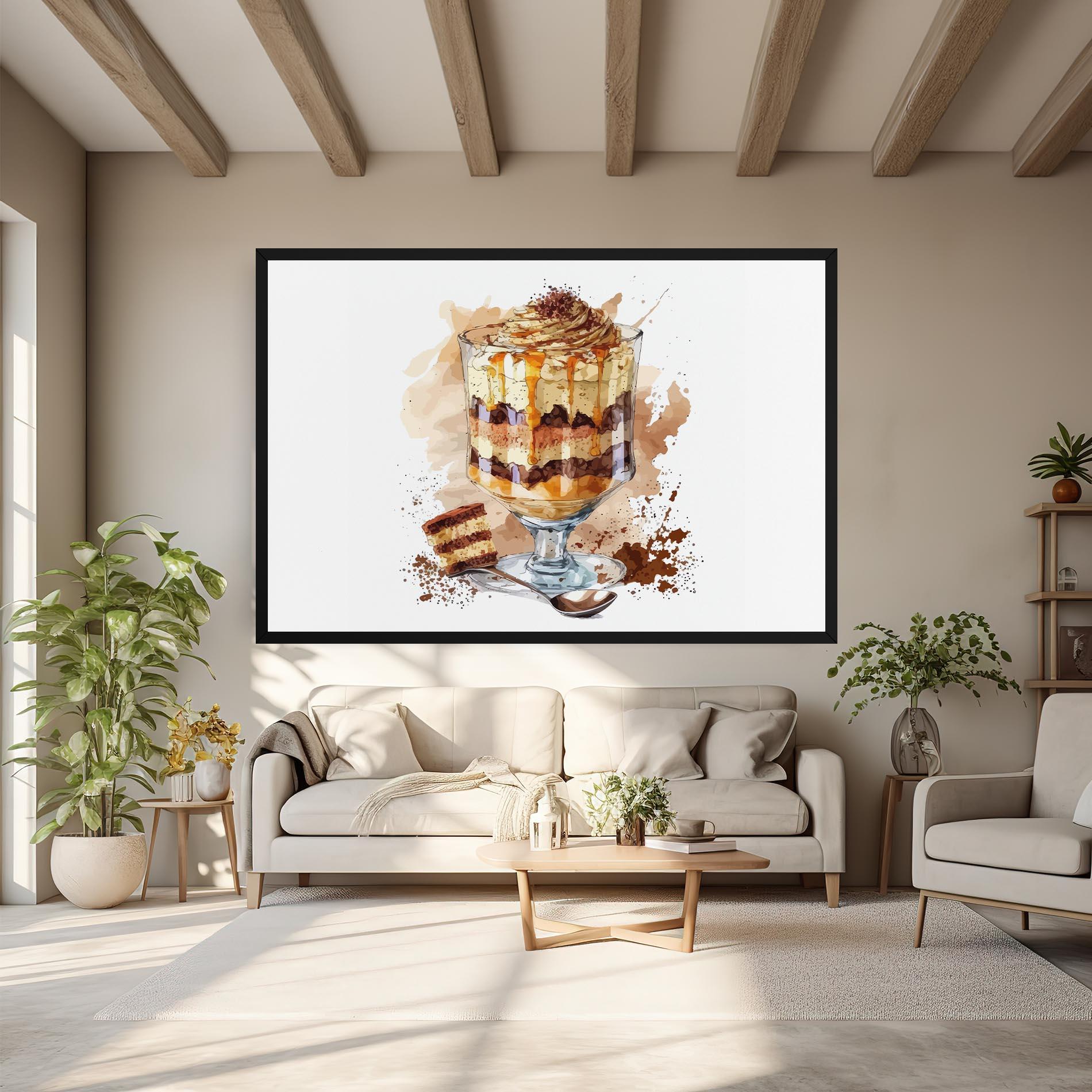 Картина на платно Cup Dessert mockup 6