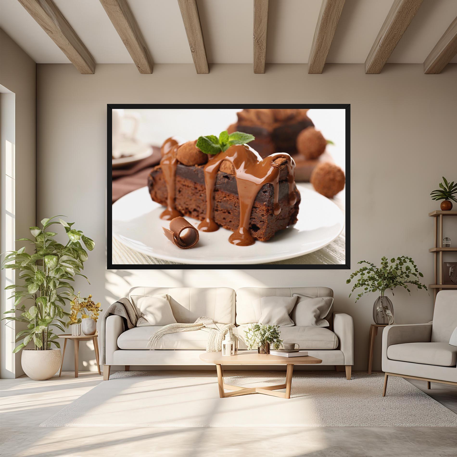 Картина на платно Mint Chocolate Cake mockup 6