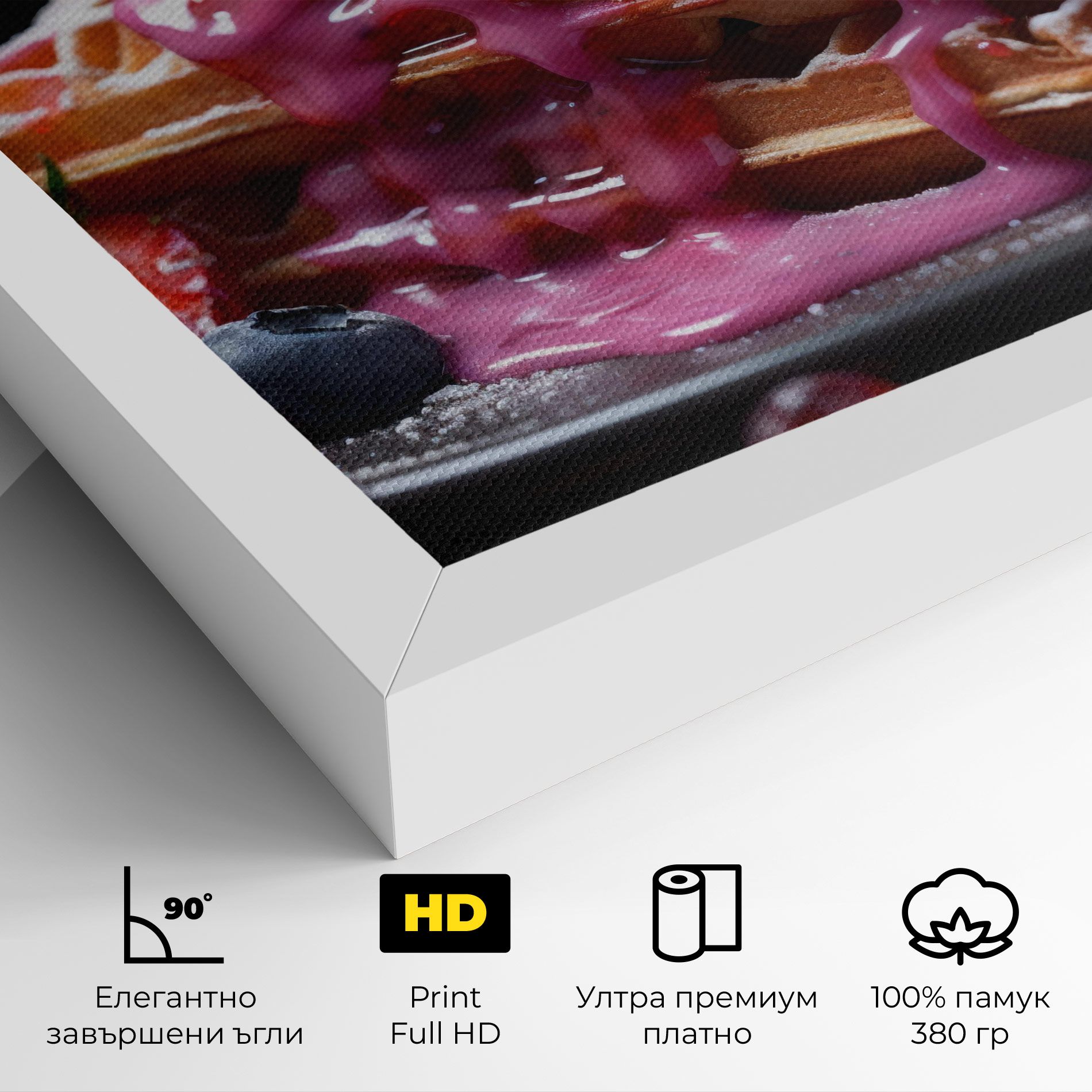 Berries Waffles mockup 4