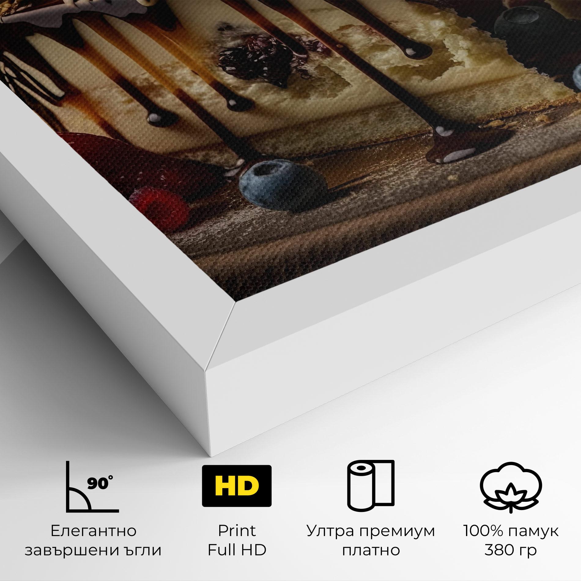 Картина на платно Cheesecake Chocolate mockup 4