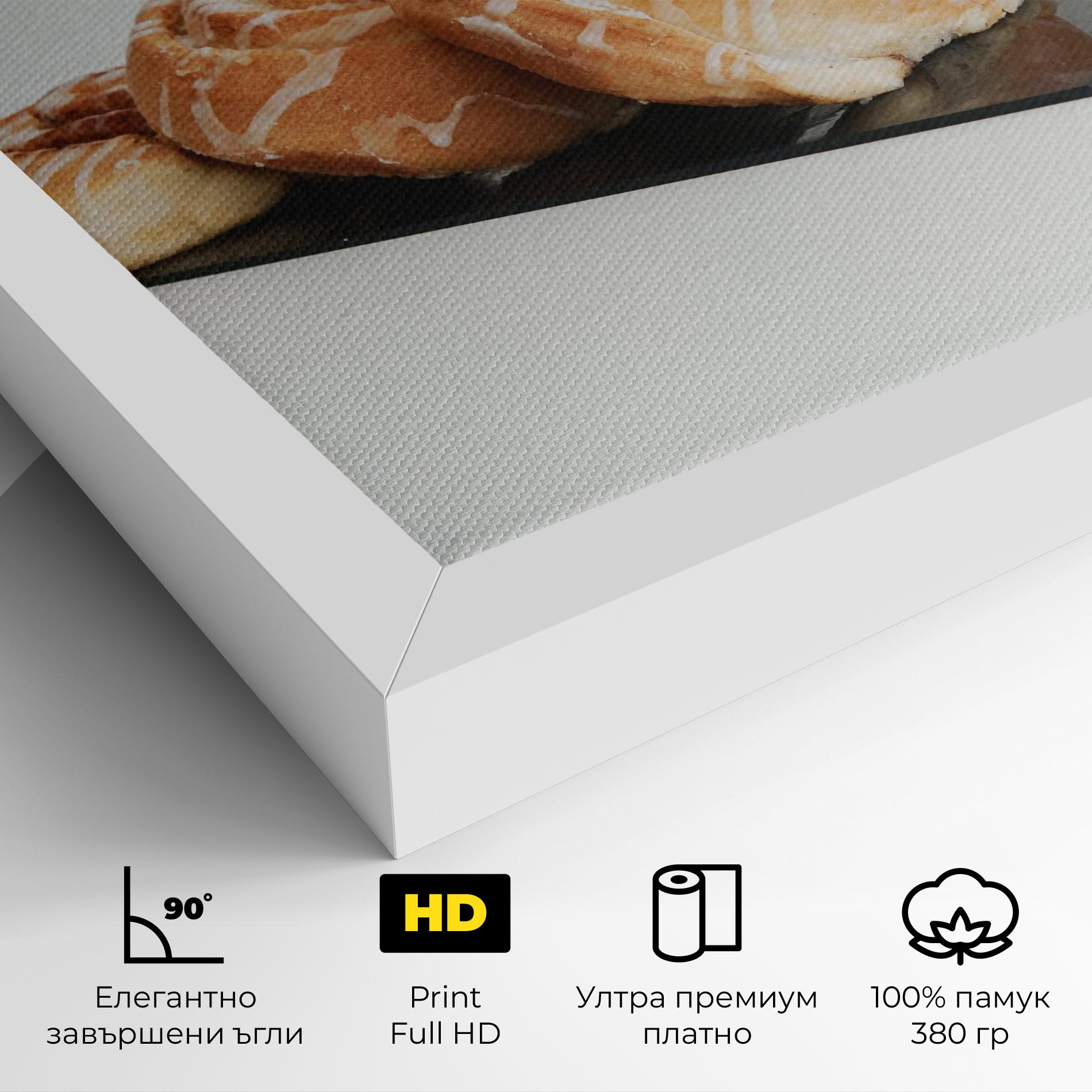 Картина на платно Cinnamon Rolls mockup 4