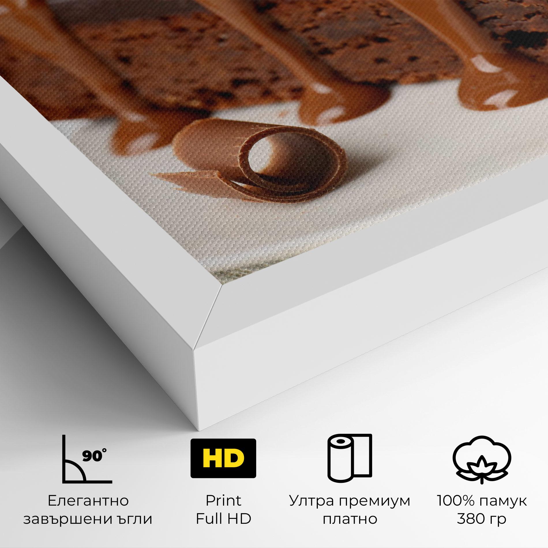 Картина на платно Mint Chocolate Cake mockup 4