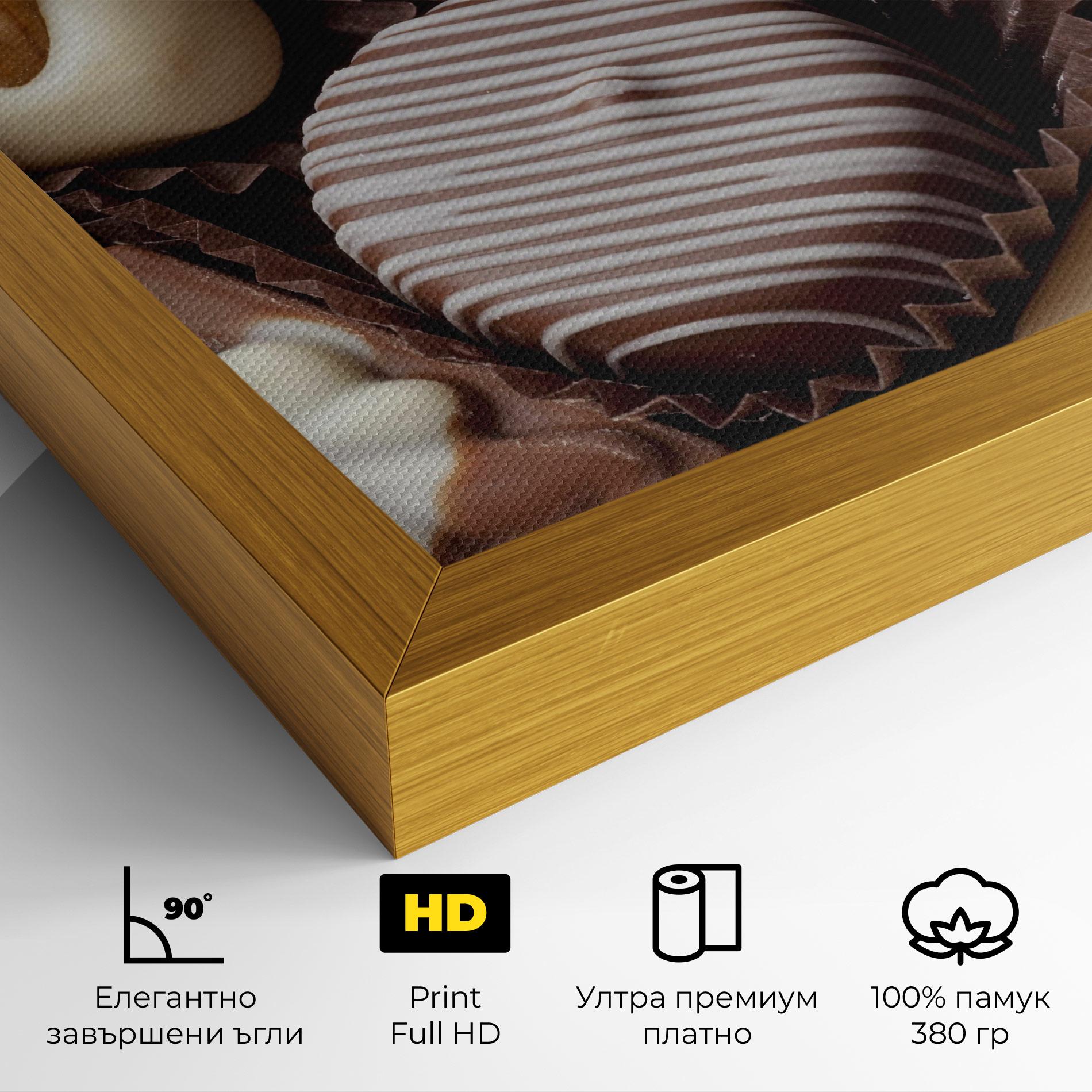 Картина на платно Chocolate Bonbons mockup 4