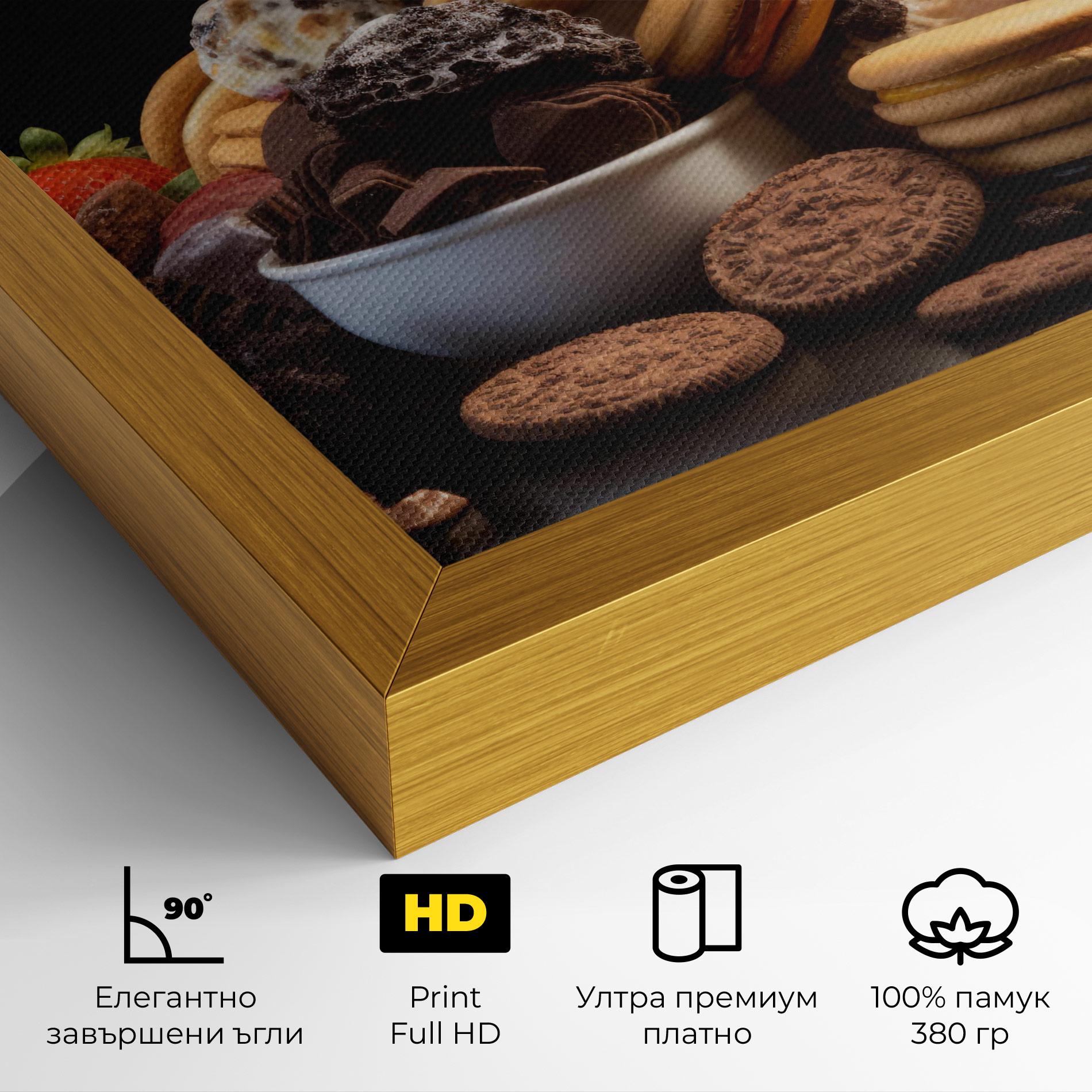 Картина на платно Ice Cream Cookies mockup 4
