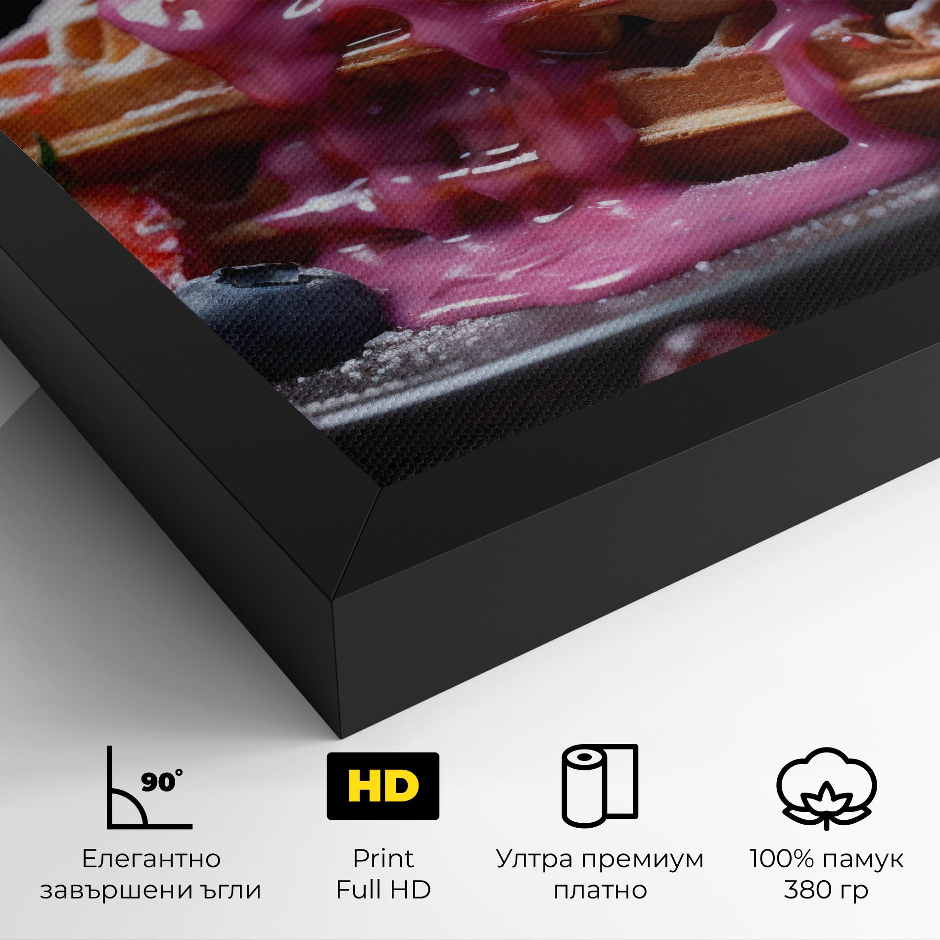 Berries Waffles mockup 4