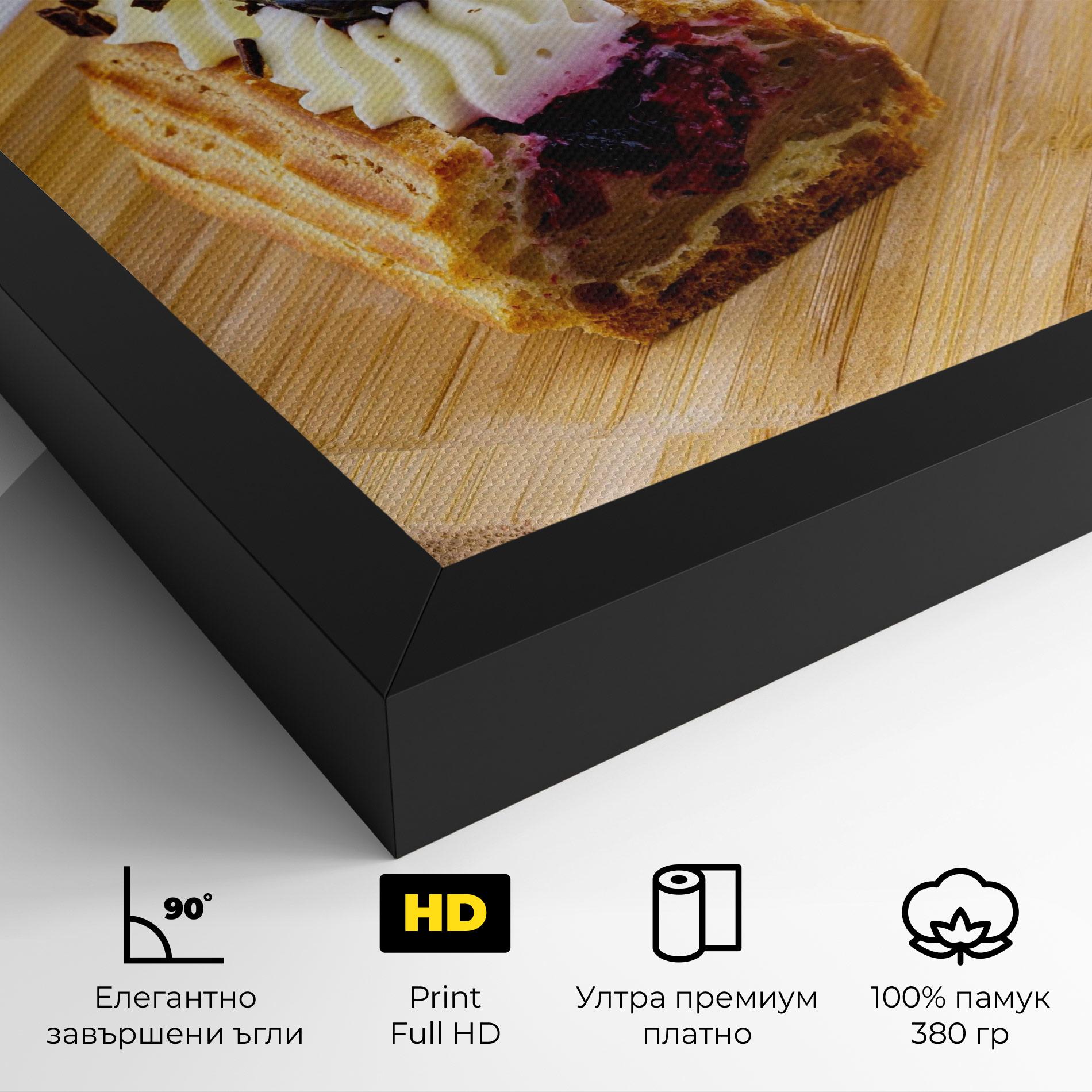 Картина на платно Blueberry Eclair mockup 4