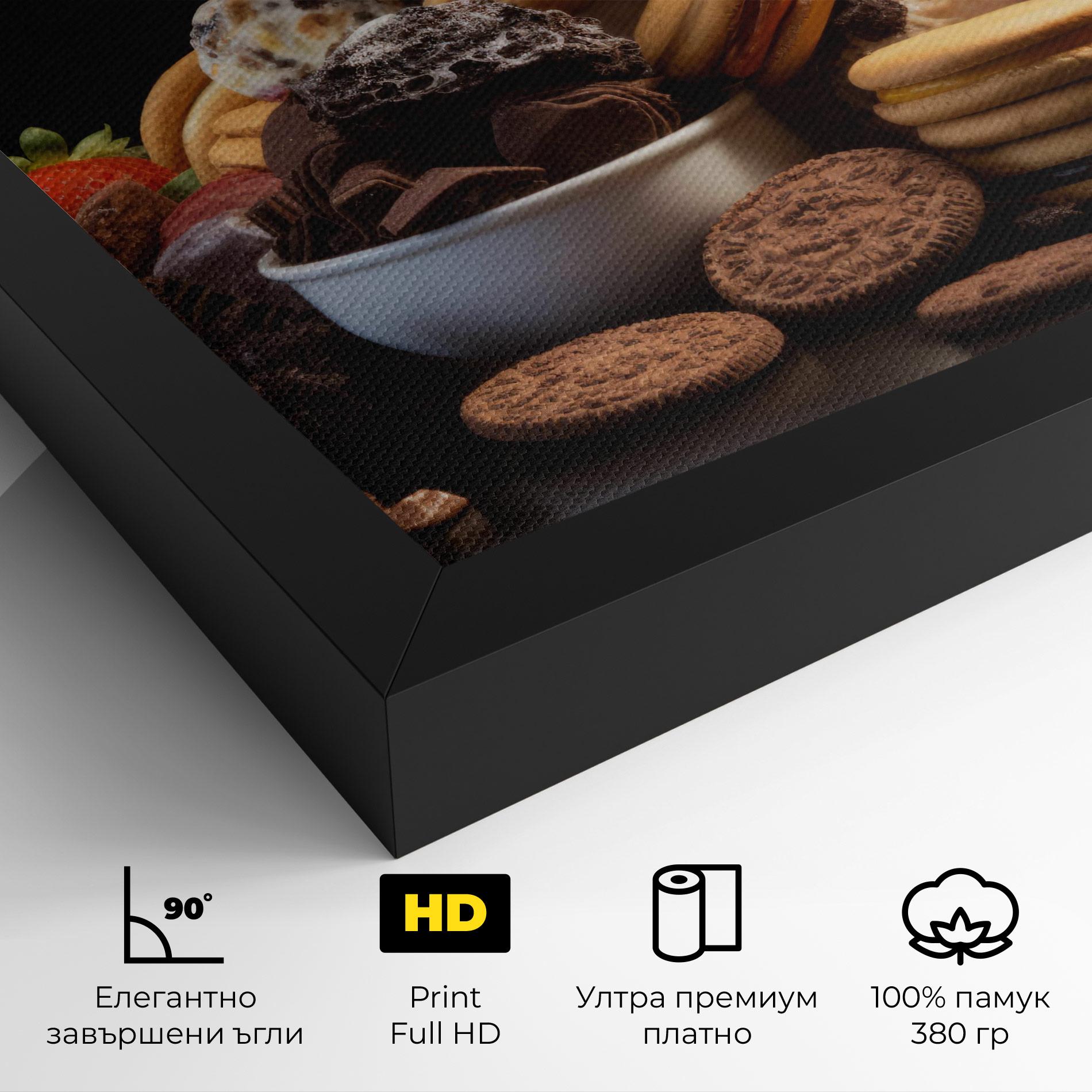 Картина на платно Ice Cream Cookies mockup 4