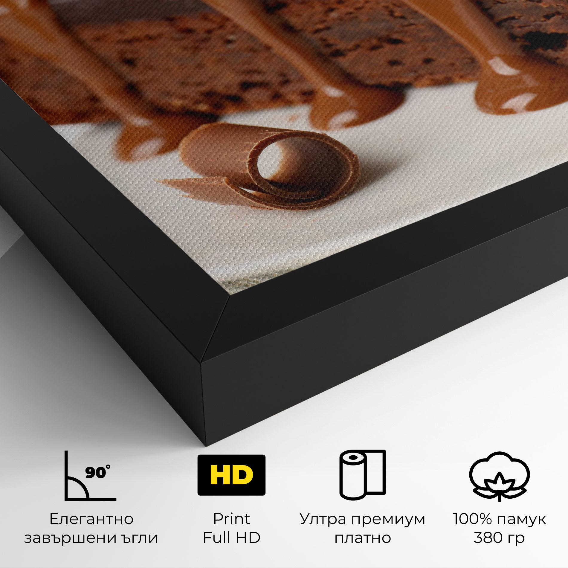 Картина на платно Mint Chocolate Cake mockup 4