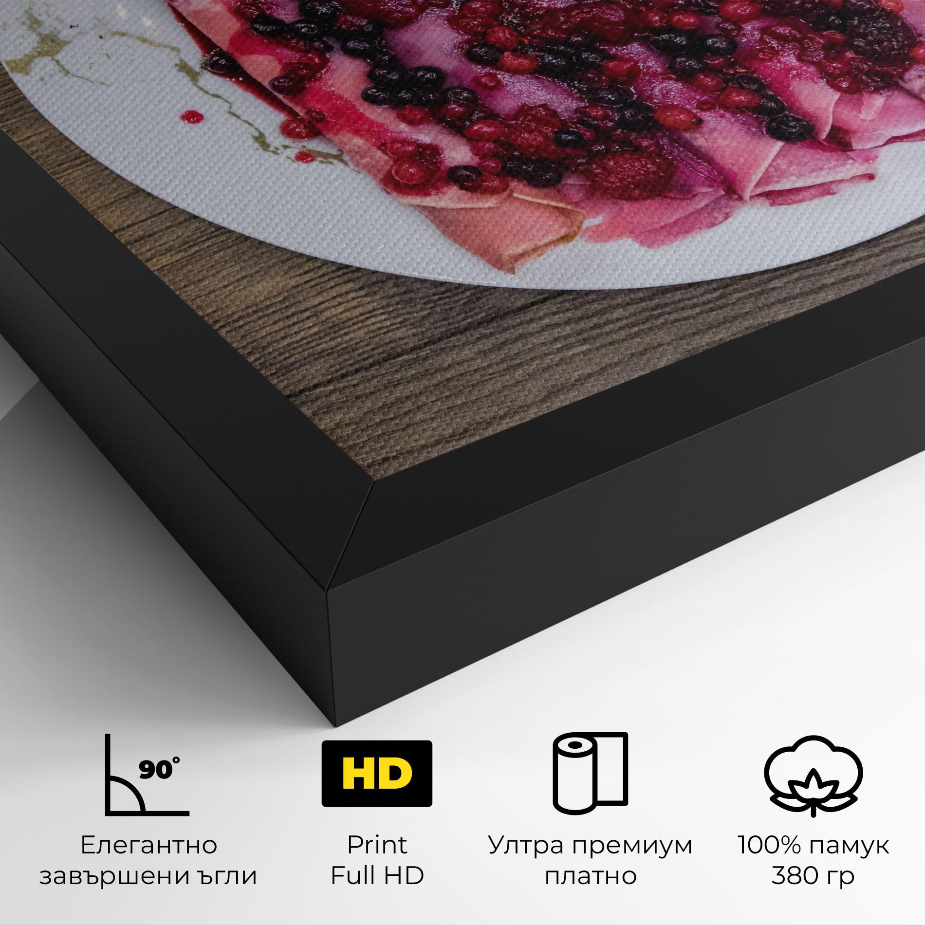 Картина на платно Strawberry Pancakes mockup 4