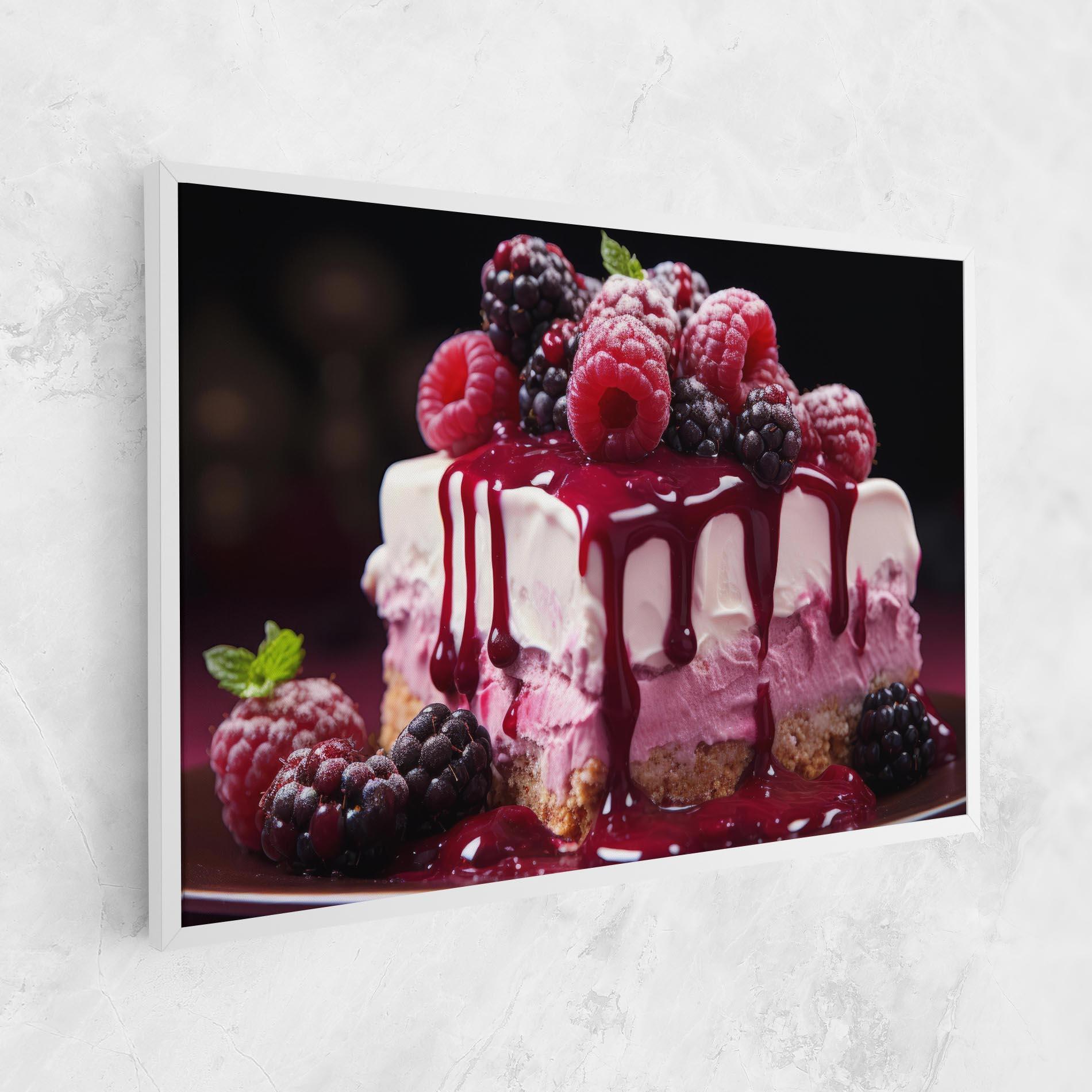 Картина на платно Berries Cream mockup 1