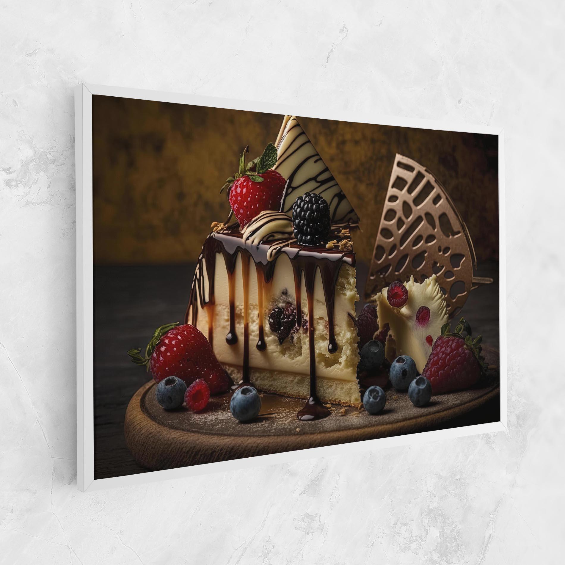 Картина на платно Cheesecake Chocolate mockup 1