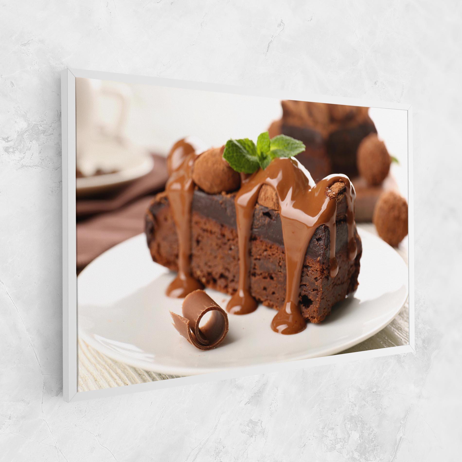Картина на платно Mint Chocolate Cake mockup 1