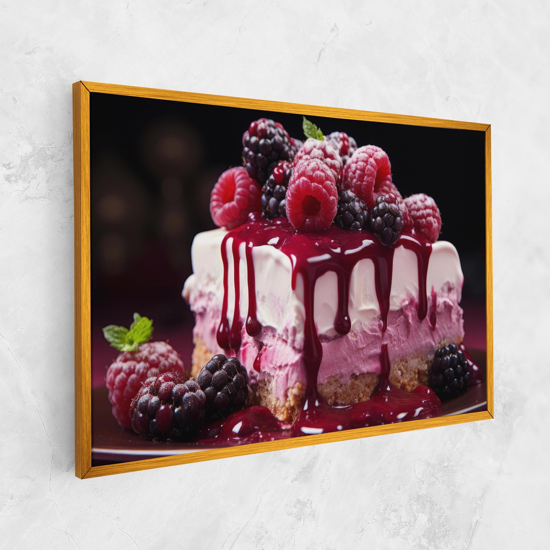 Картина на платно Berries Cream mockup 1