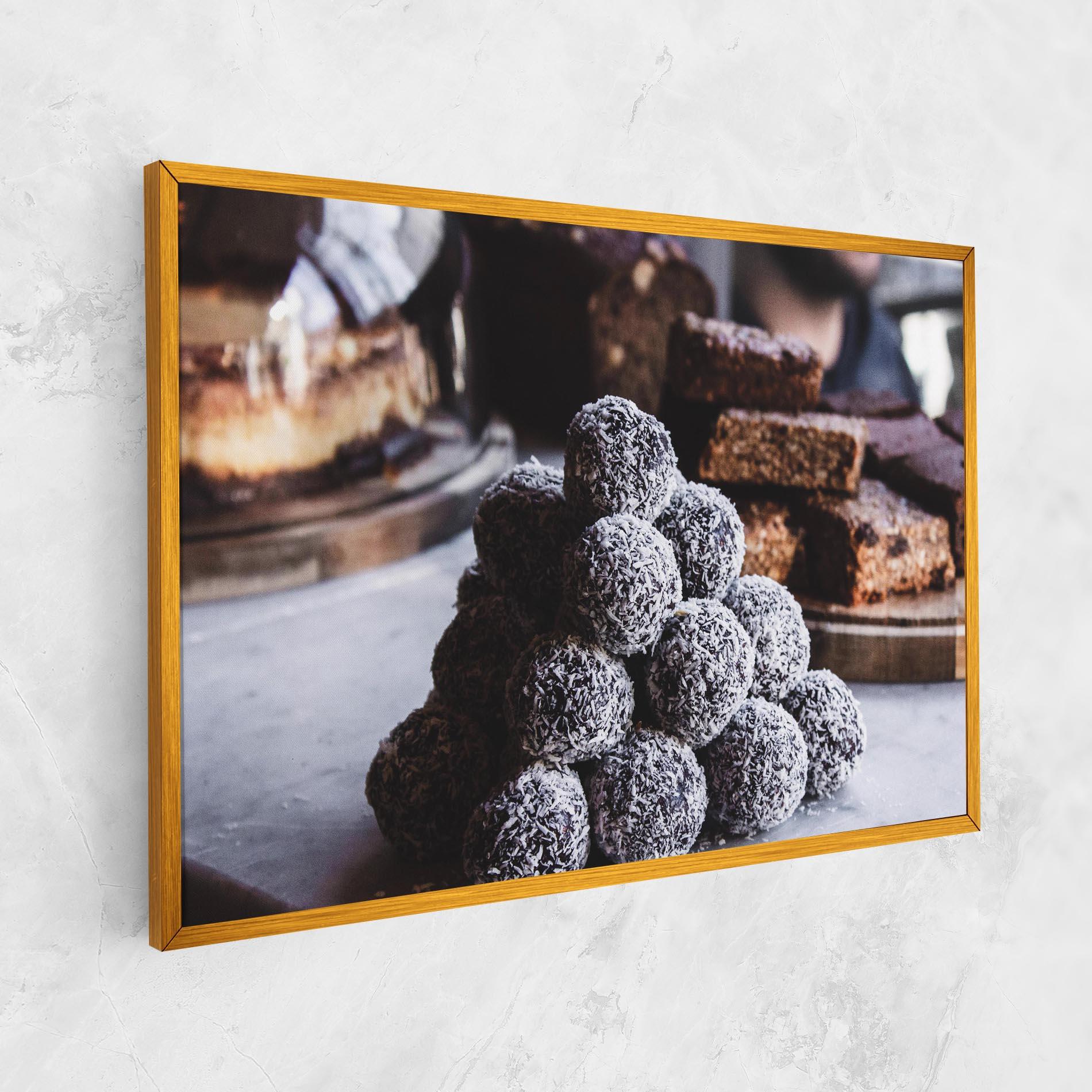 Картина на платно Chocolate Balls mockup 1