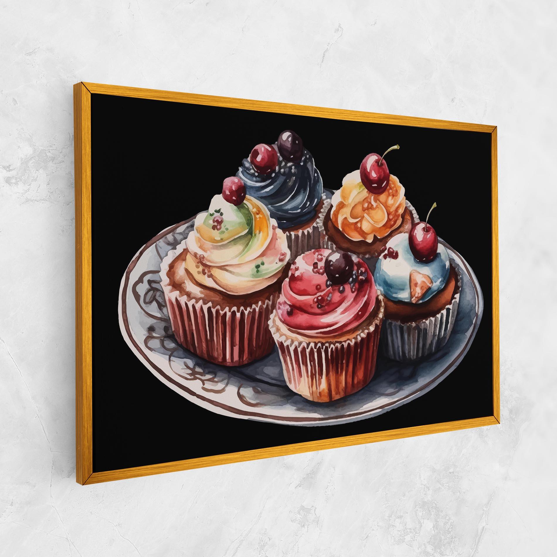 Картина на платно Colorful Muffins mockup 1