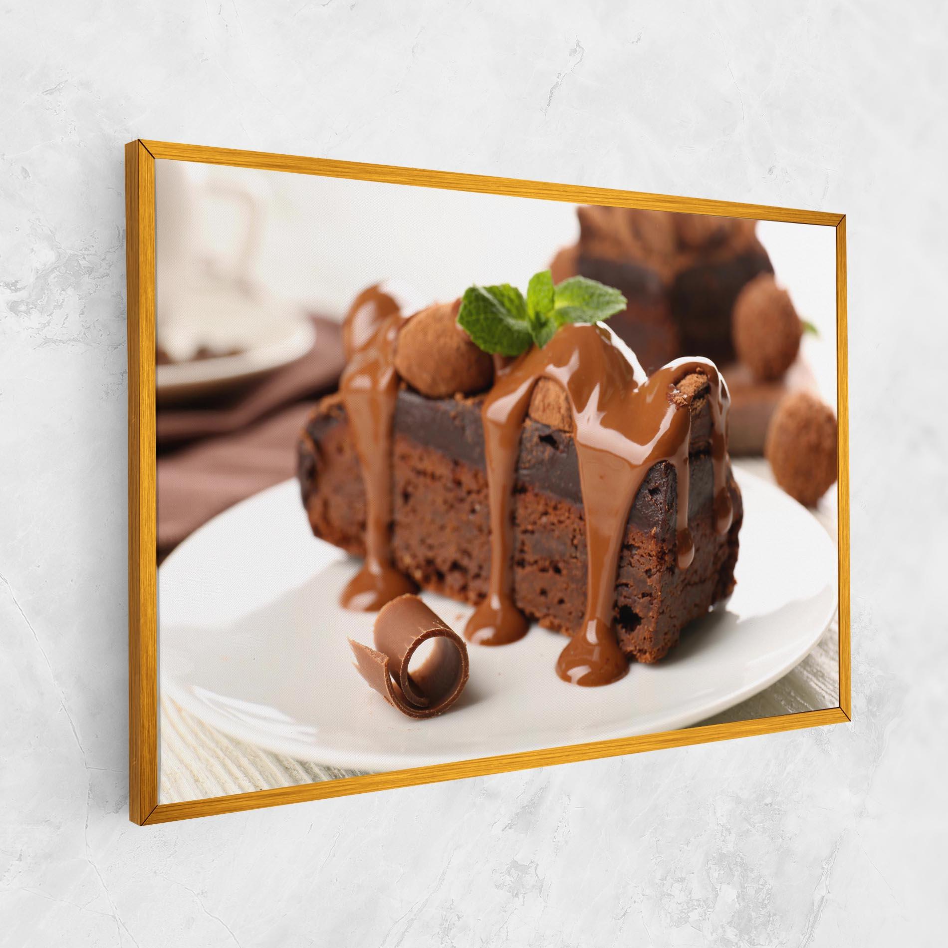 Картина на платно Mint Chocolate Cake mockup 1