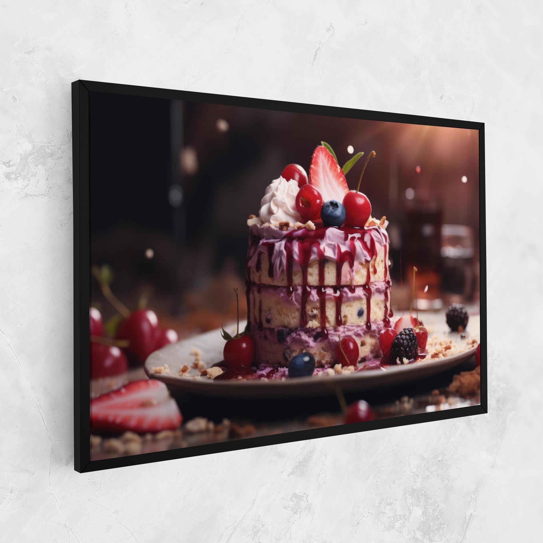 Картина на платно Berries Dessert mockup 1