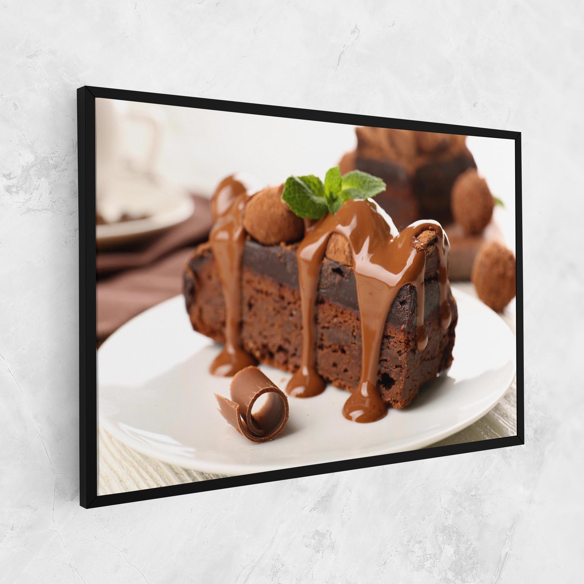 Картина на платно Mint Chocolate Cake mockup 1