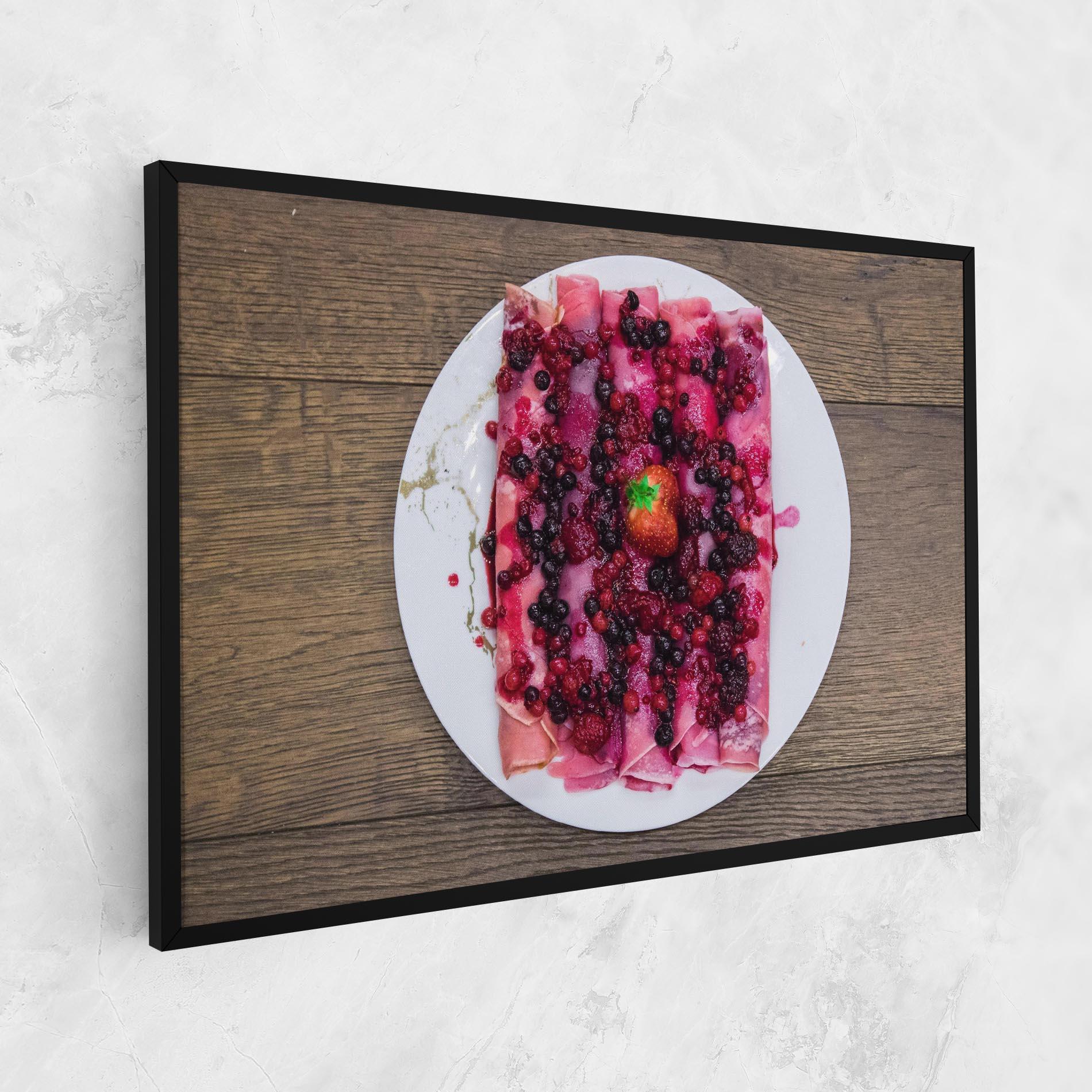 Картина на платно Strawberry Pancakes mockup 1