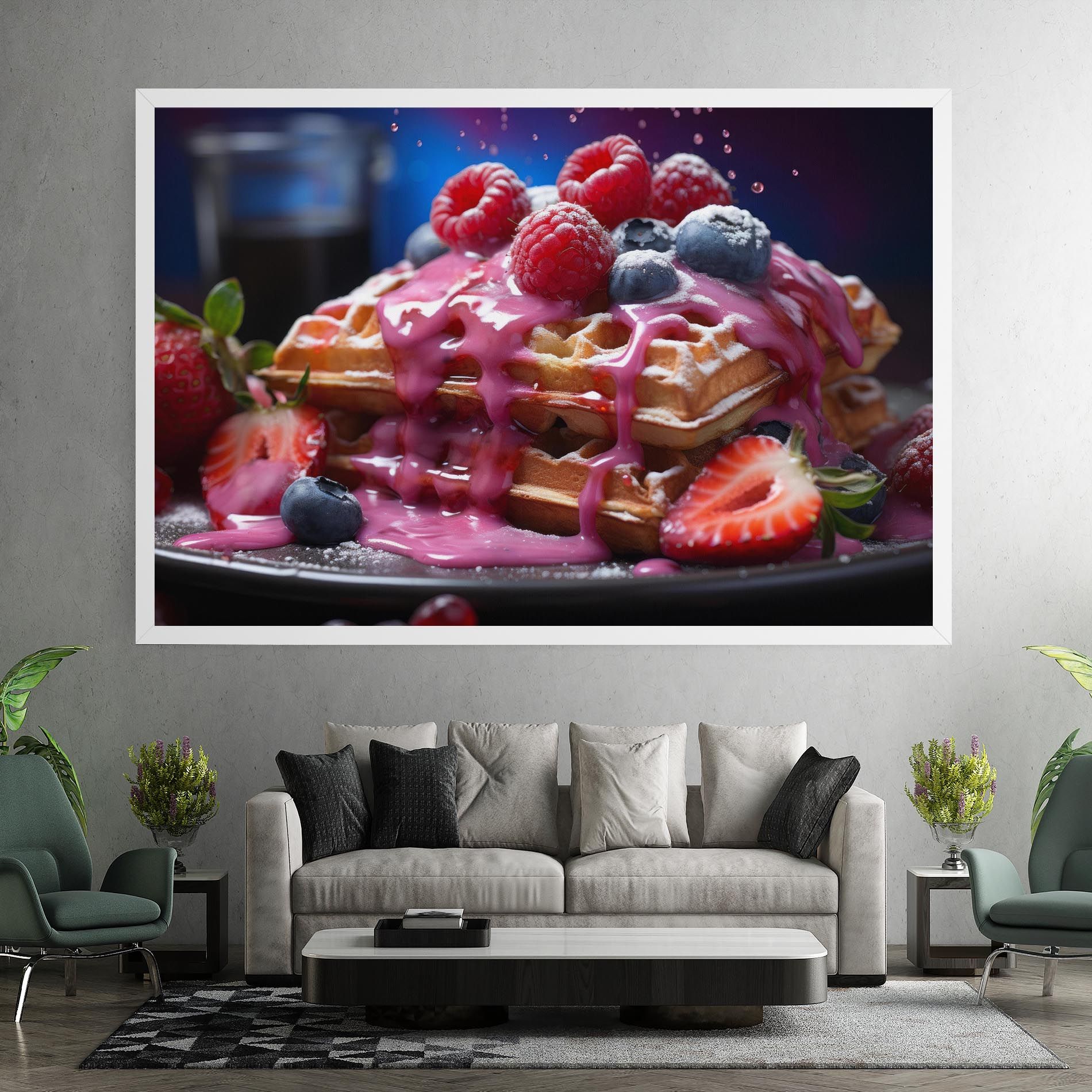 Berries Waffles mockup 7