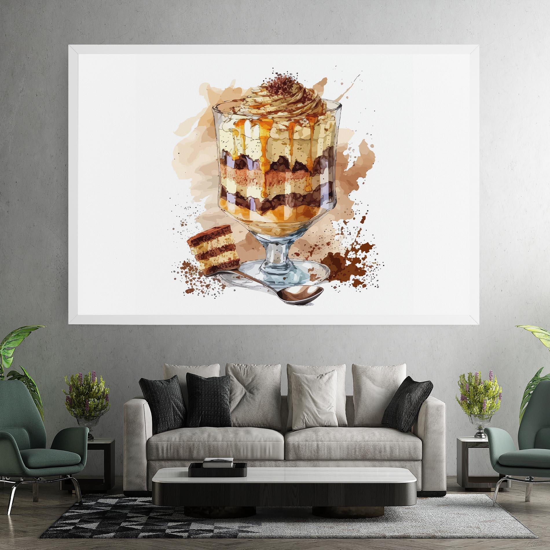 Картина на платно Cup Dessert mockup 7