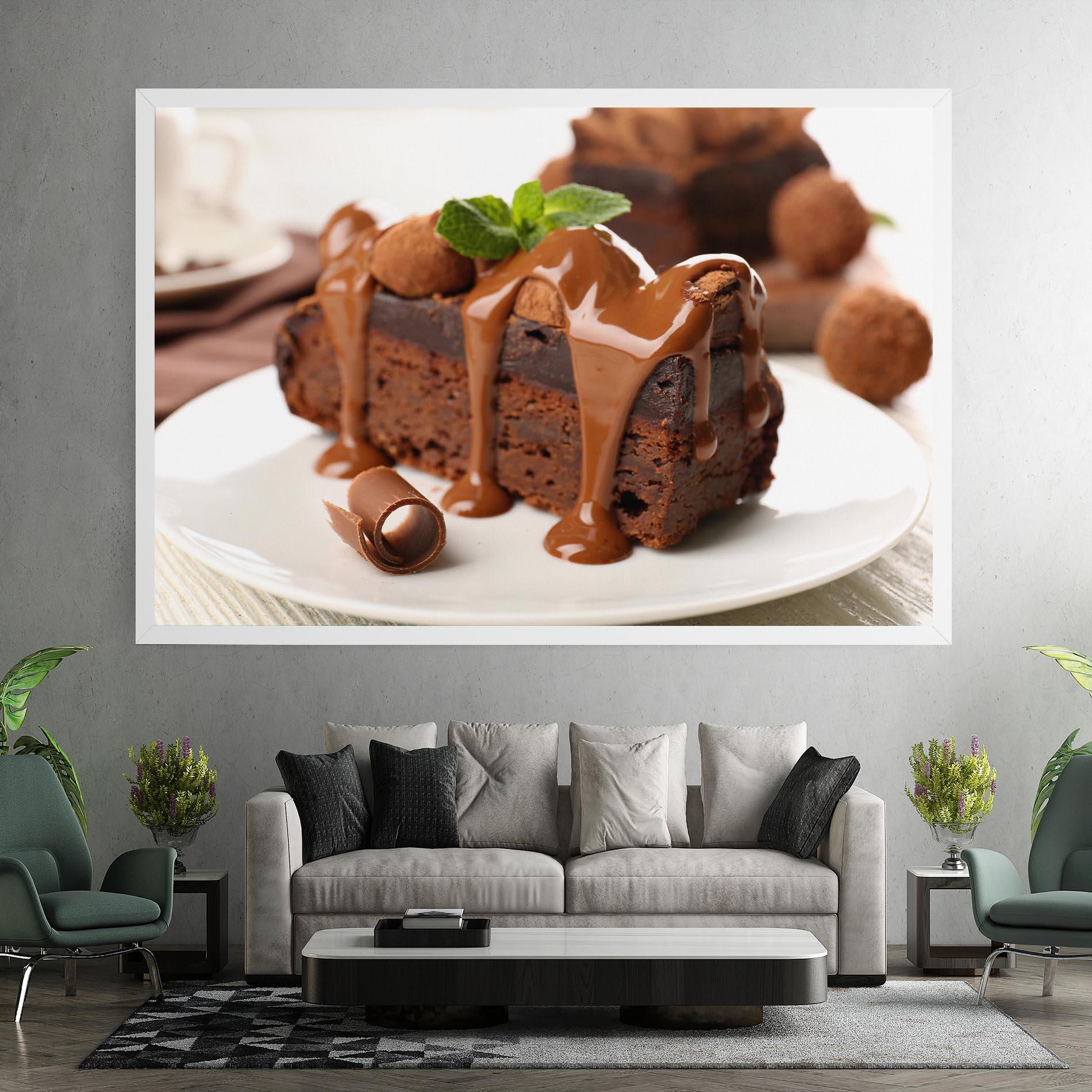 Картина на платно Mint Chocolate Cake mockup 7